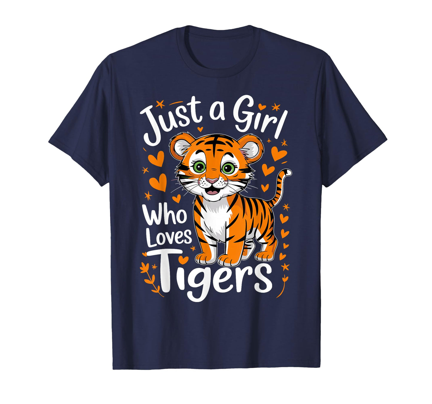 Cute Tiger Just a Girl Who Loves Tigers T-Shirt