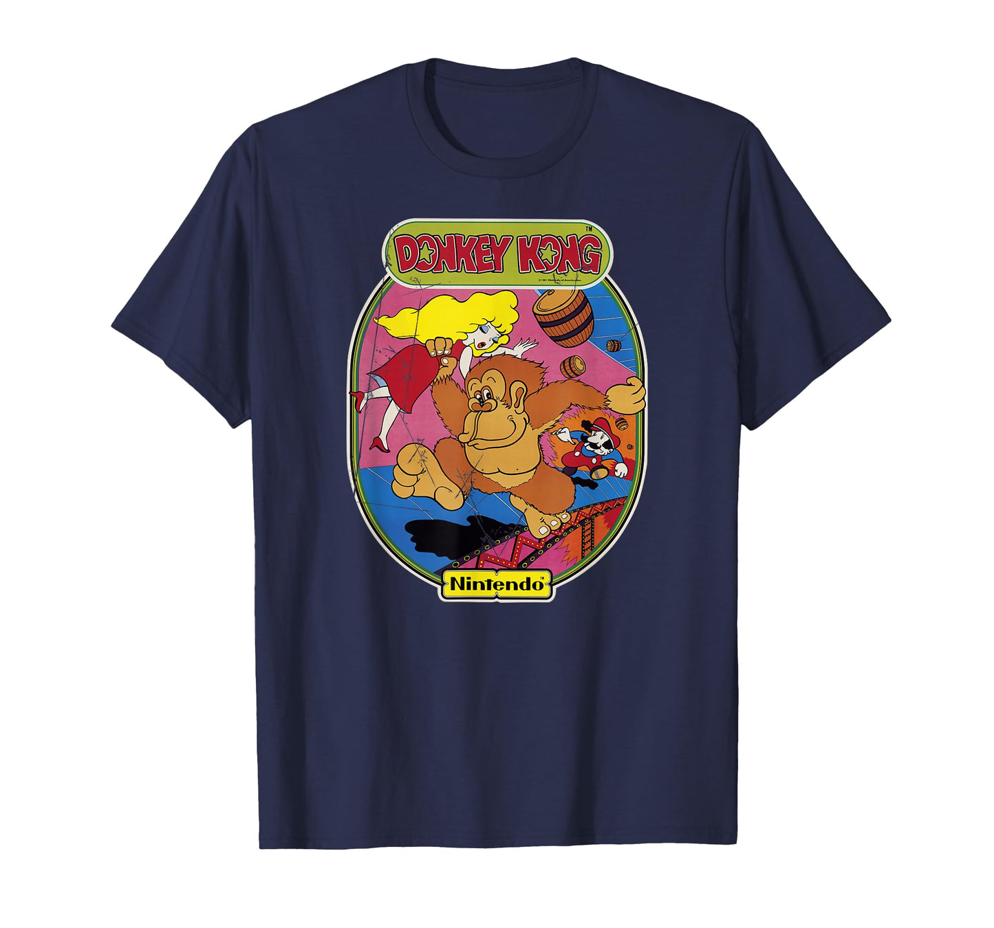 Nintendo Donkey Kong Mario Retro Art Graphic T-Shirt T-Shirt