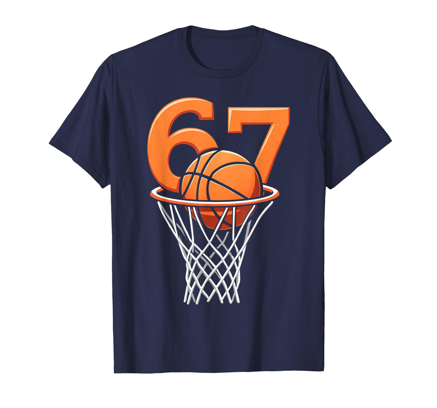 Six Seven 6 7 Basketball Meme T-Shirt