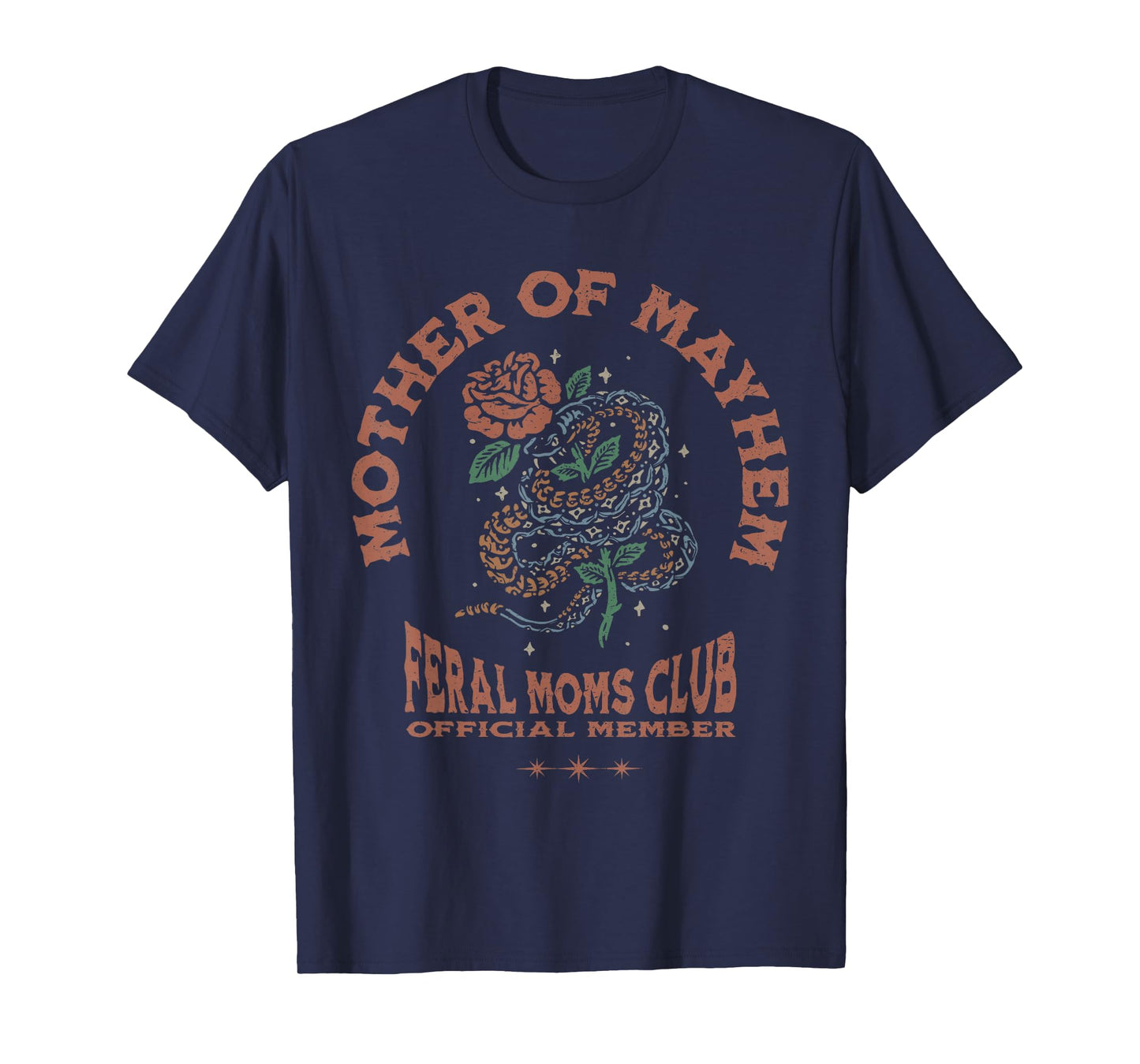 Retro Mother Of Mayhem Feral Moms Club Moms Mothers Day T-Shirt