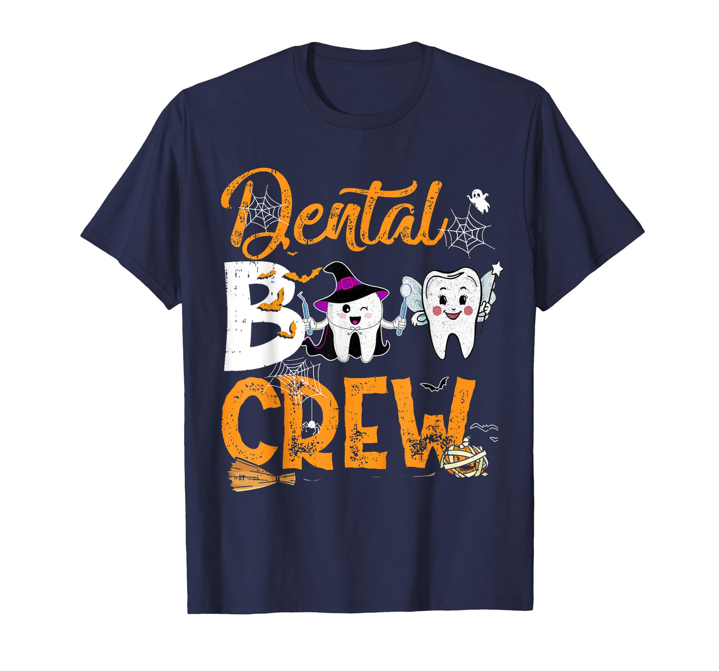 Halloween Dental Boo Crew Dentist Costume Teeth Women Men T-Shirt