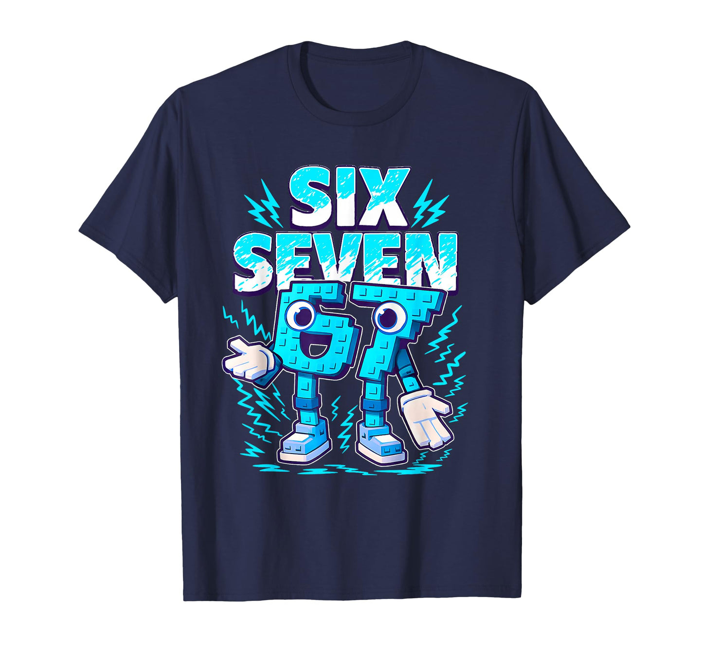 Funny Meme 67 Six Seven 6 7 Italian Brainrot Boys Kids Teens T-Shirt