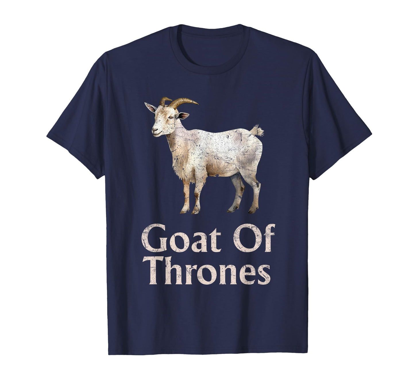 Goat Lover GOAT OF THRONES Gamer Funny Goat T-Shirt