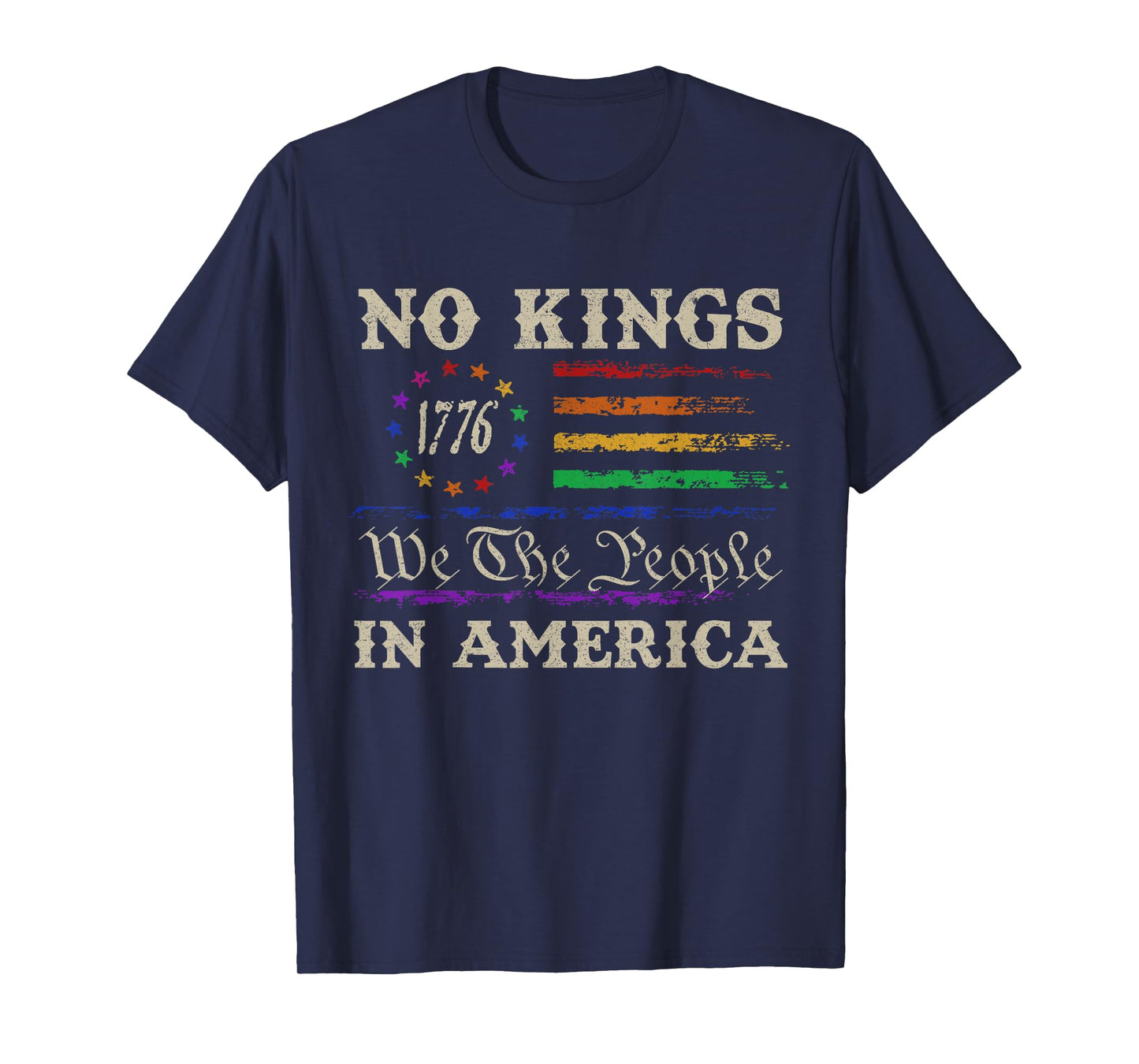No Kings In America We The People Political Men Women T-Shirt