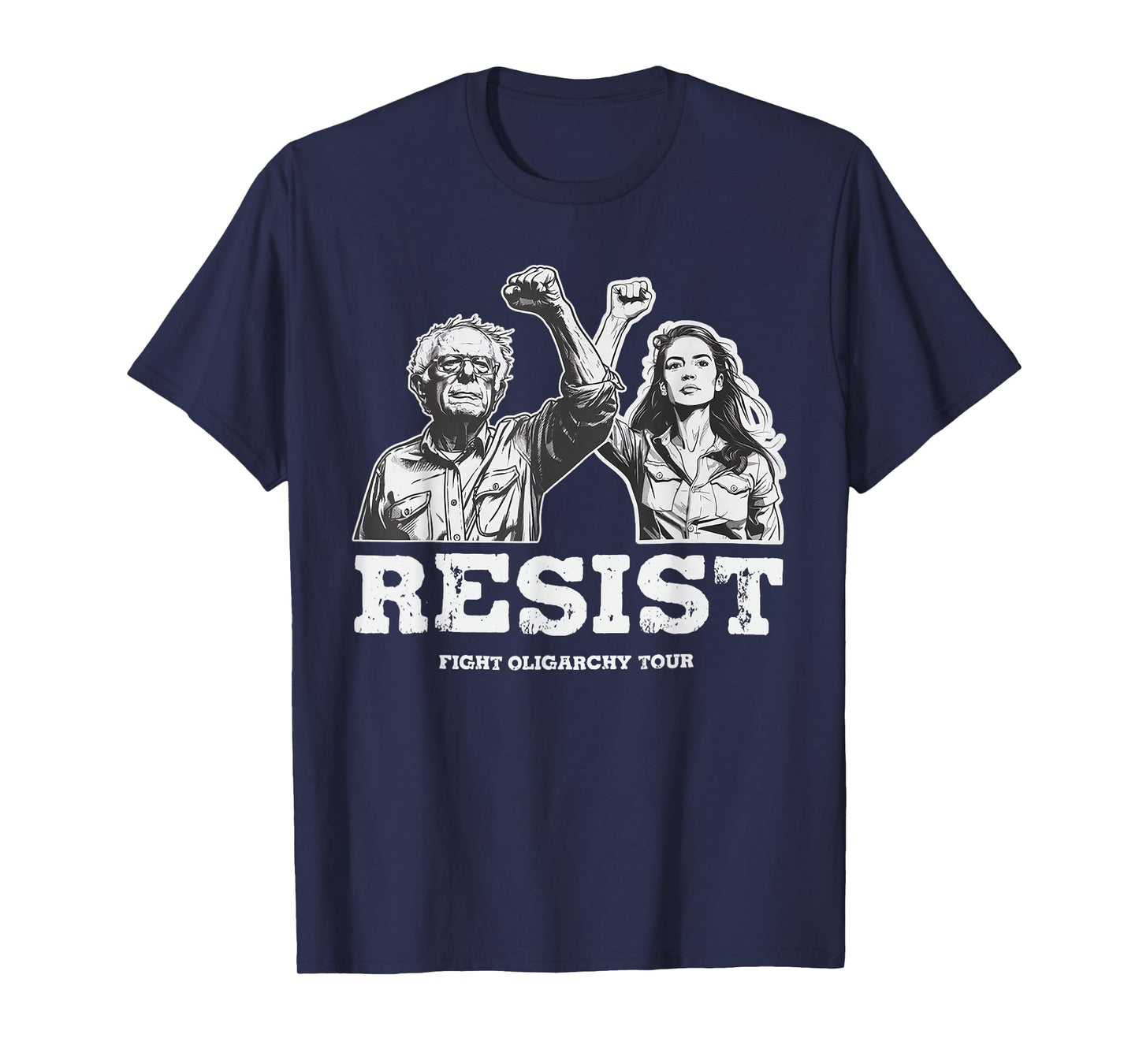 Bernie Sanders AOC Fighting Oligarchy Tour T-Shirt