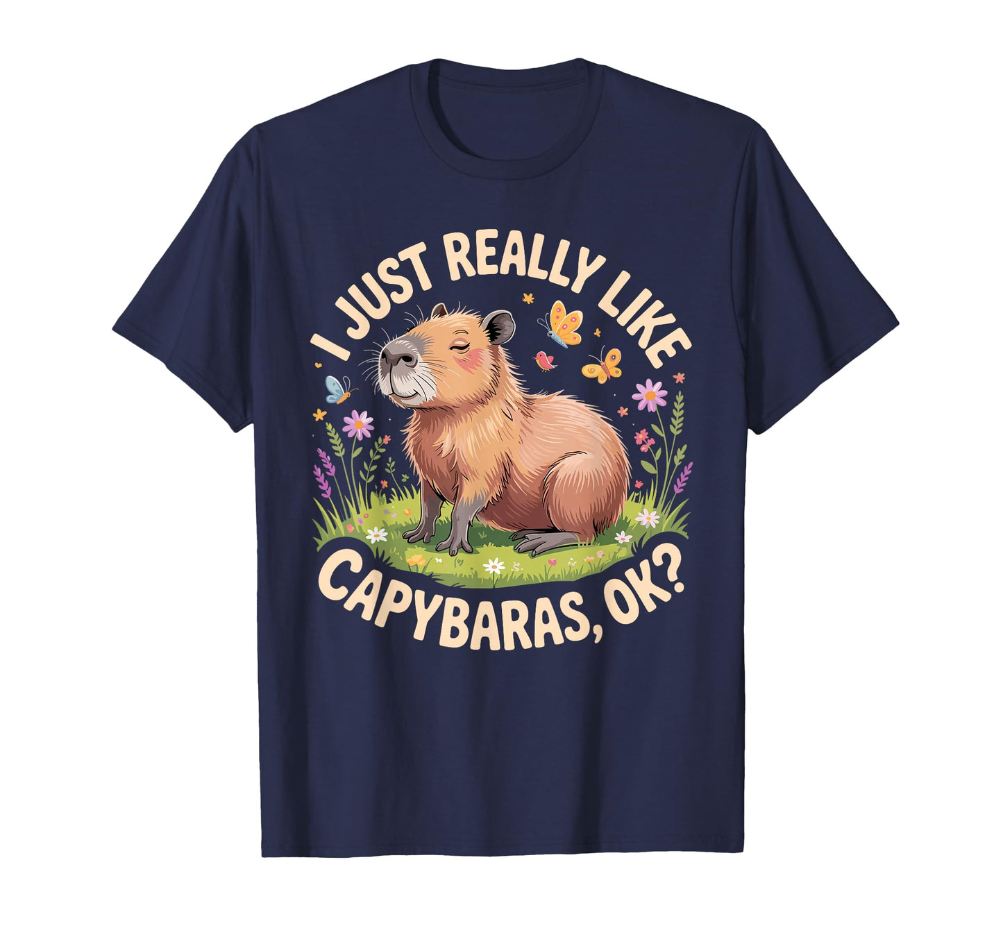 Funny Capybara Art for Men Women Kids Capy Rodent Capybara T-Shirt