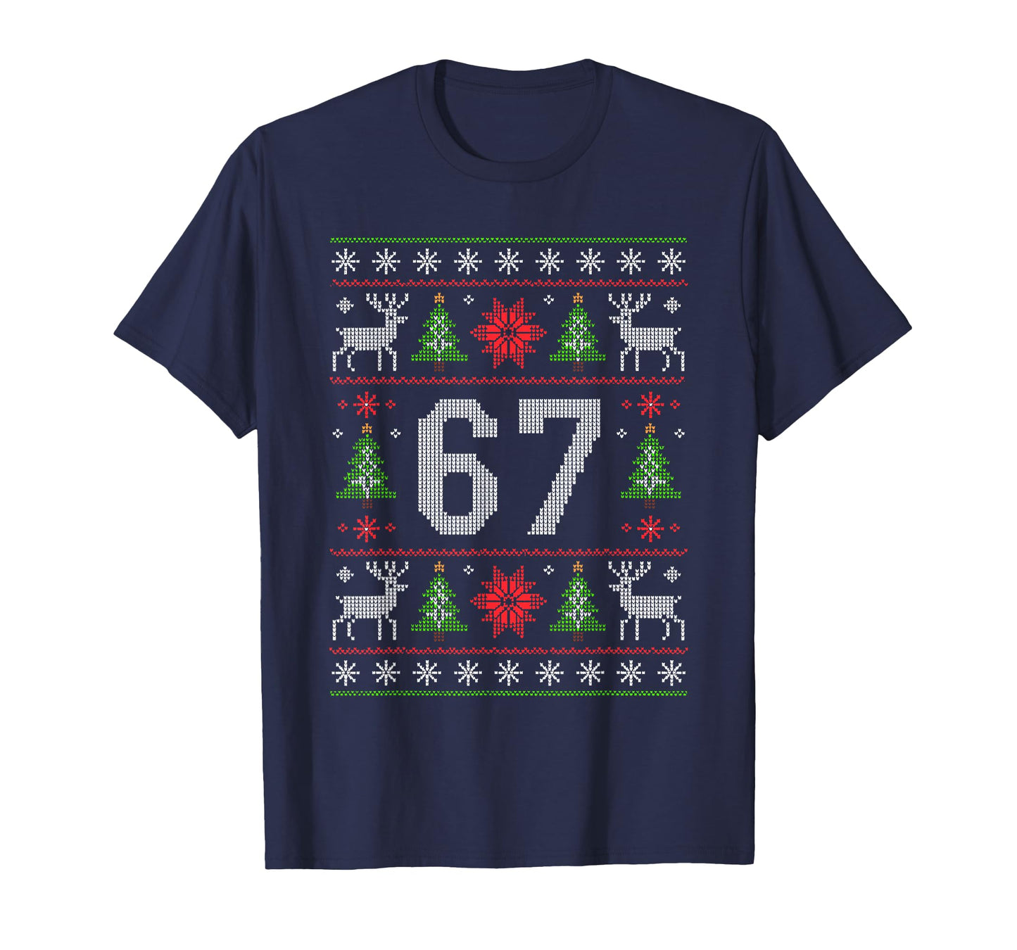 67 Christmas Costume Pajamas Xmas Holiday Number 67 T-Shirt