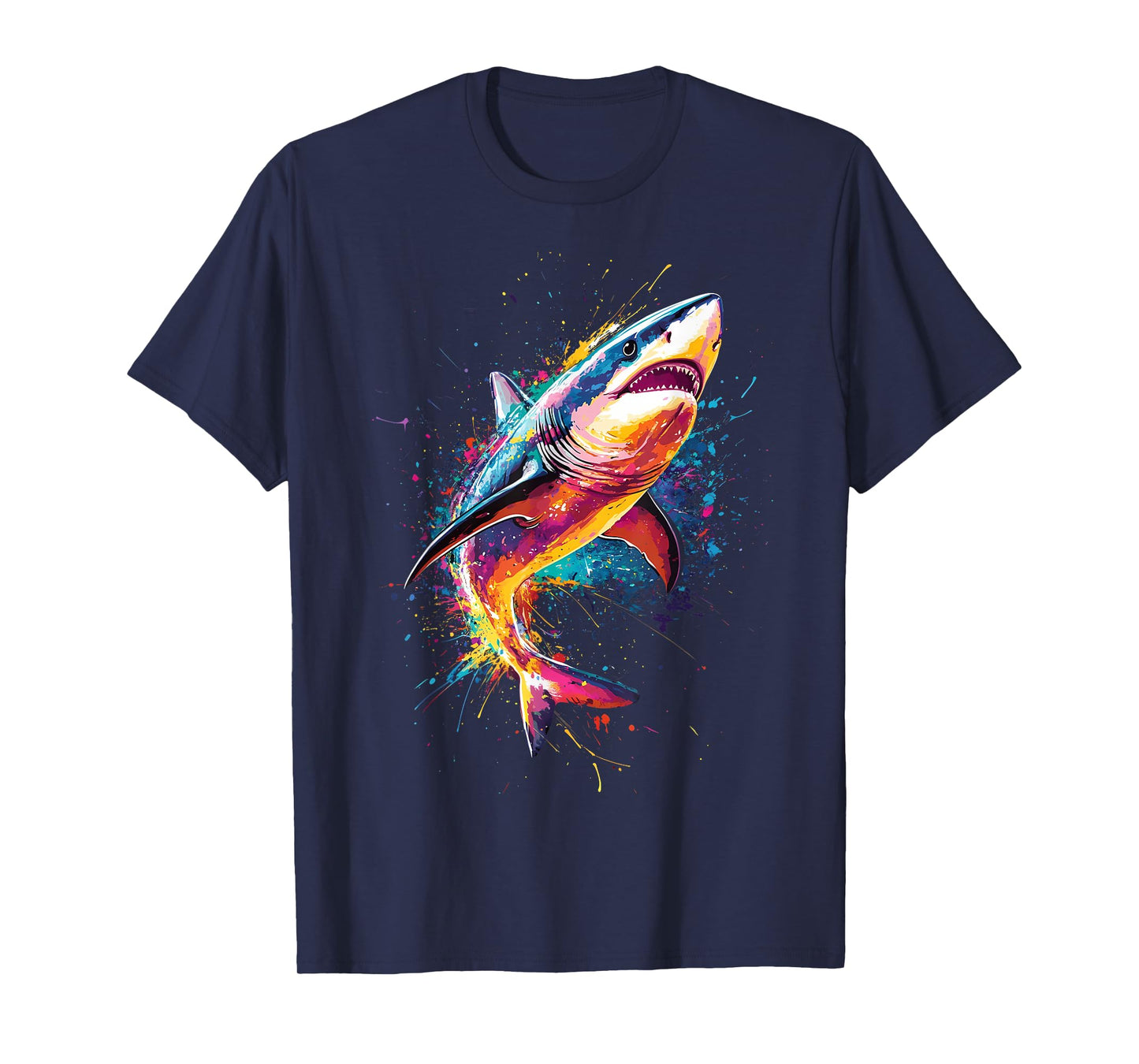 Colorful Shark Lover T-Shirt