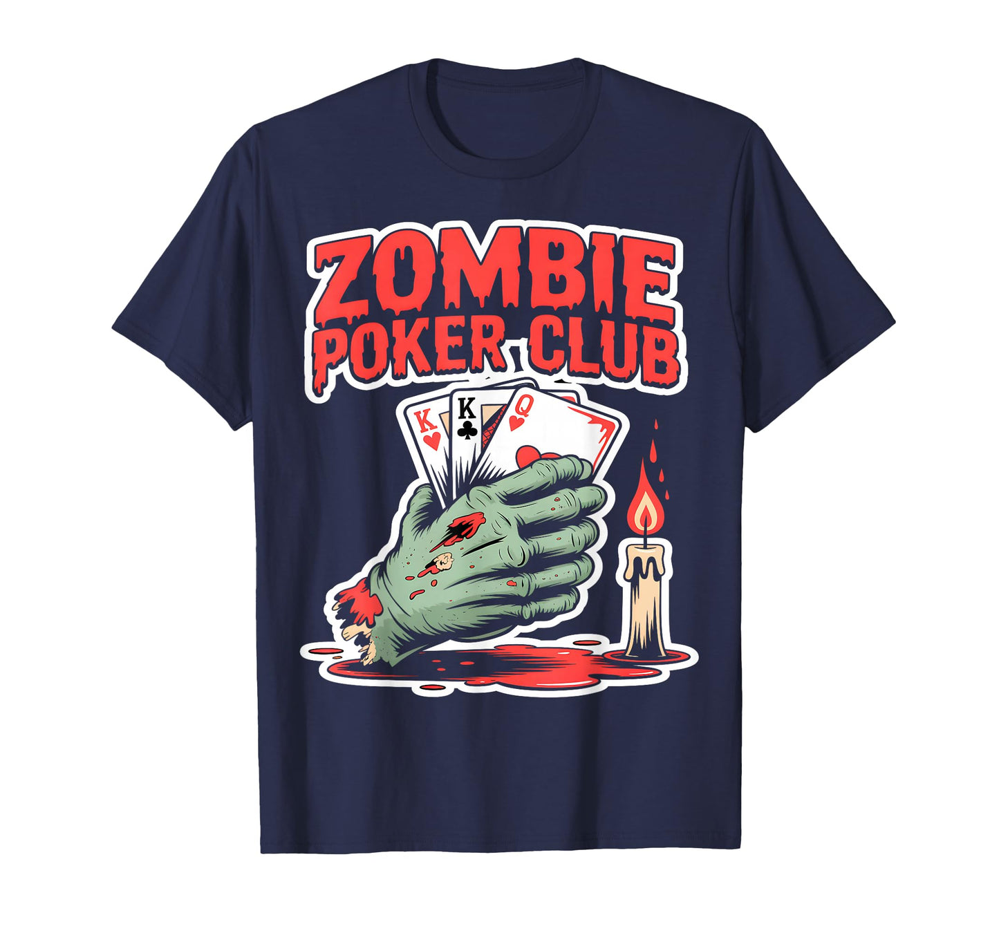 Zombie Poker Club Halloween T-Shirt