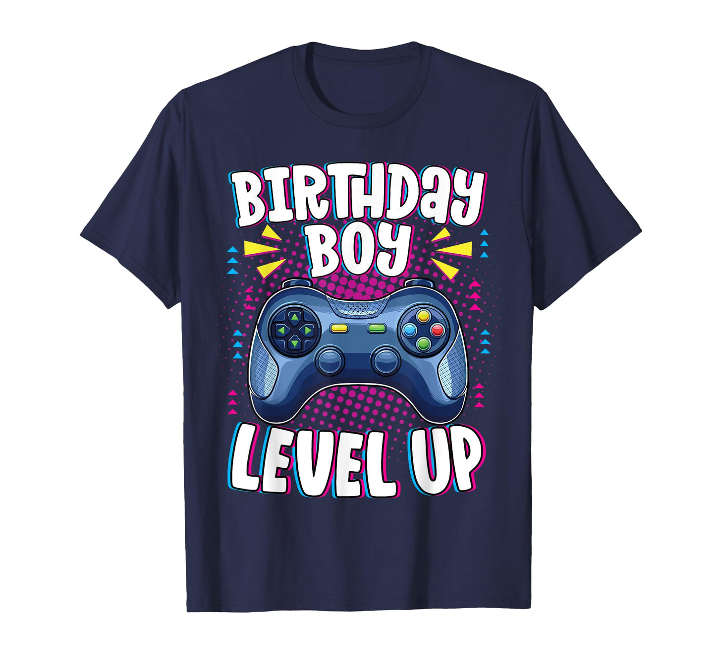 Birthday Boy Shirt Level Up Boys Matching Gamer Birthday T-Shirt