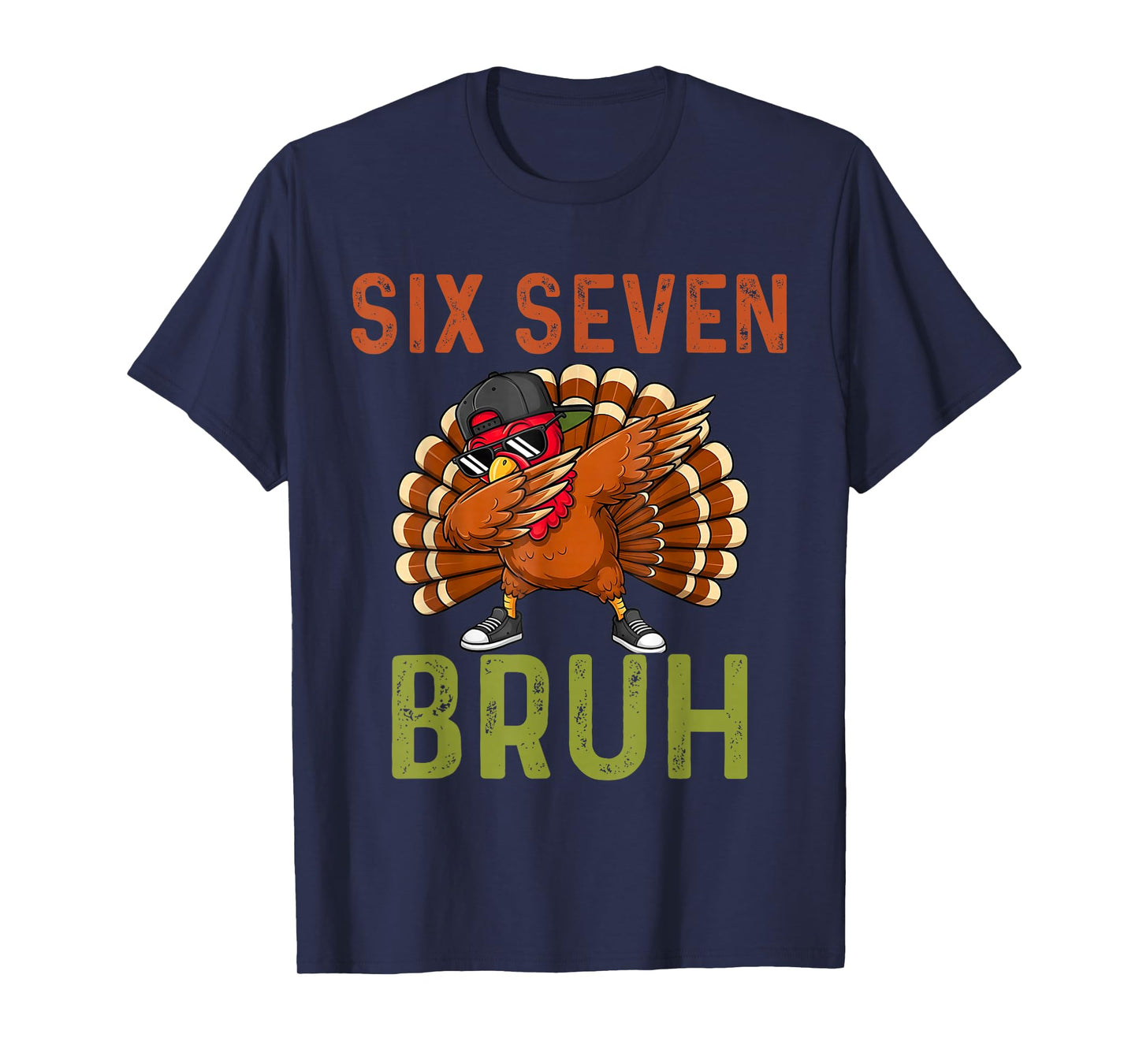 67 Thanksgiving Funny Six Seven Meme Turkey Kids Bruh T-Shirt