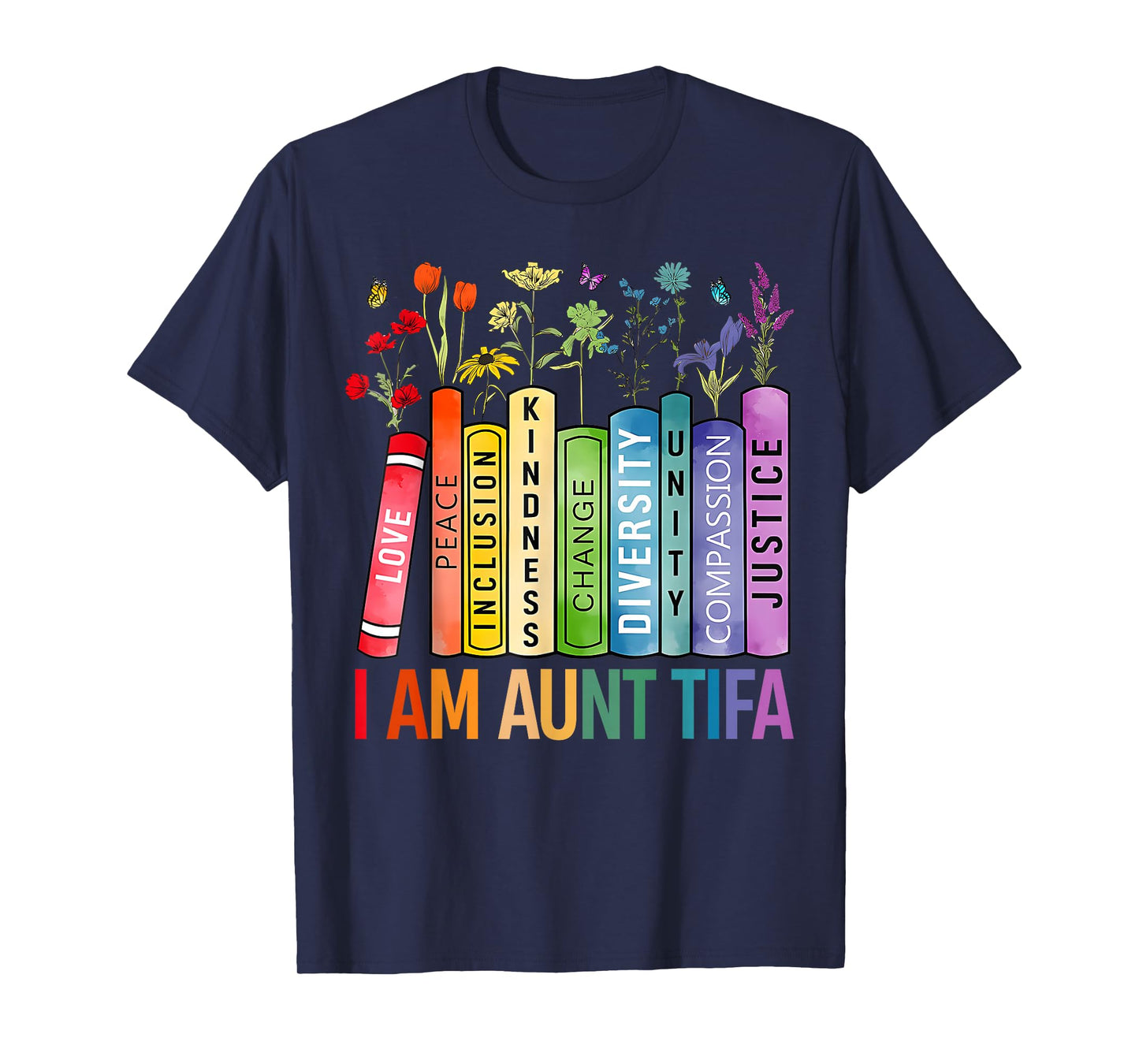 I Am Aunt Tifa Human Rights Floral Women Men Protest T-Shirt