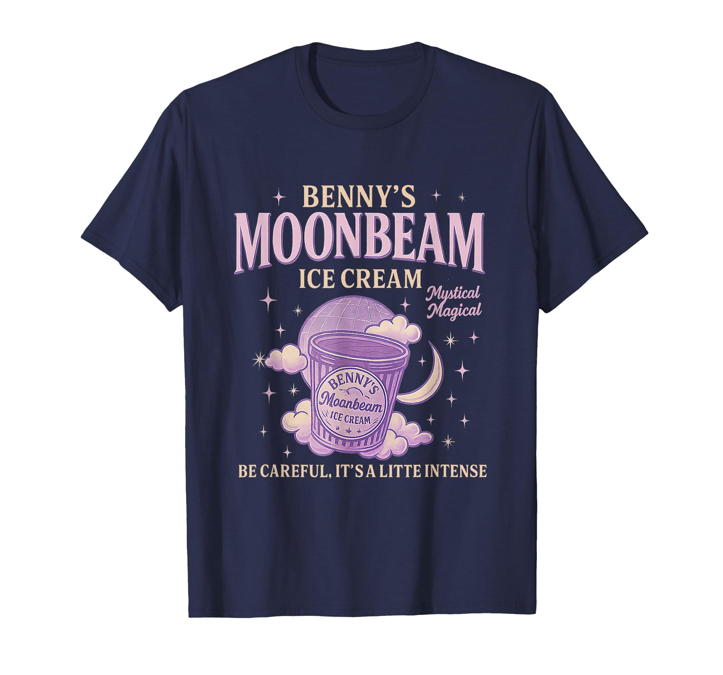 Moonbeam Ice Cream Truck Retro Double Scoop Popsicle T-Shirt