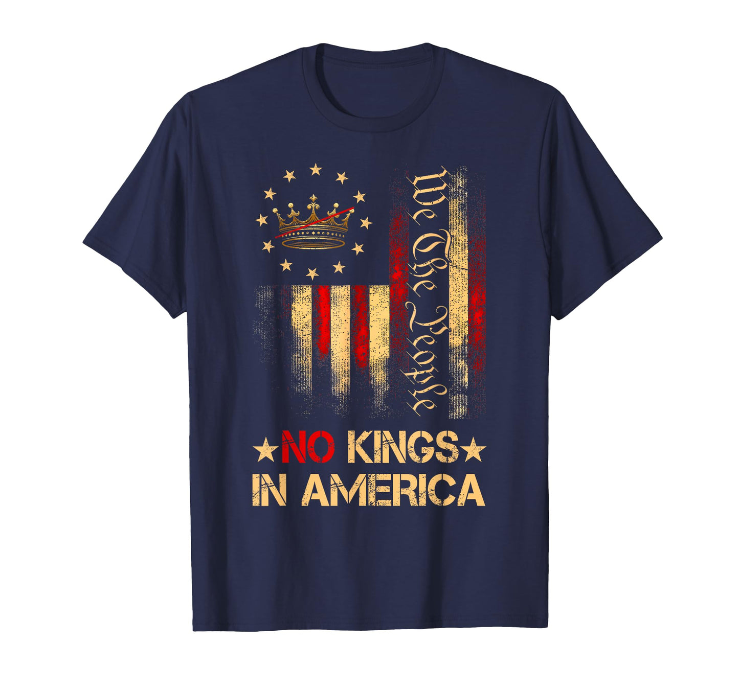 Patriotic Pro-Democracy Protest June 14 No Kings In America T-Shirt
