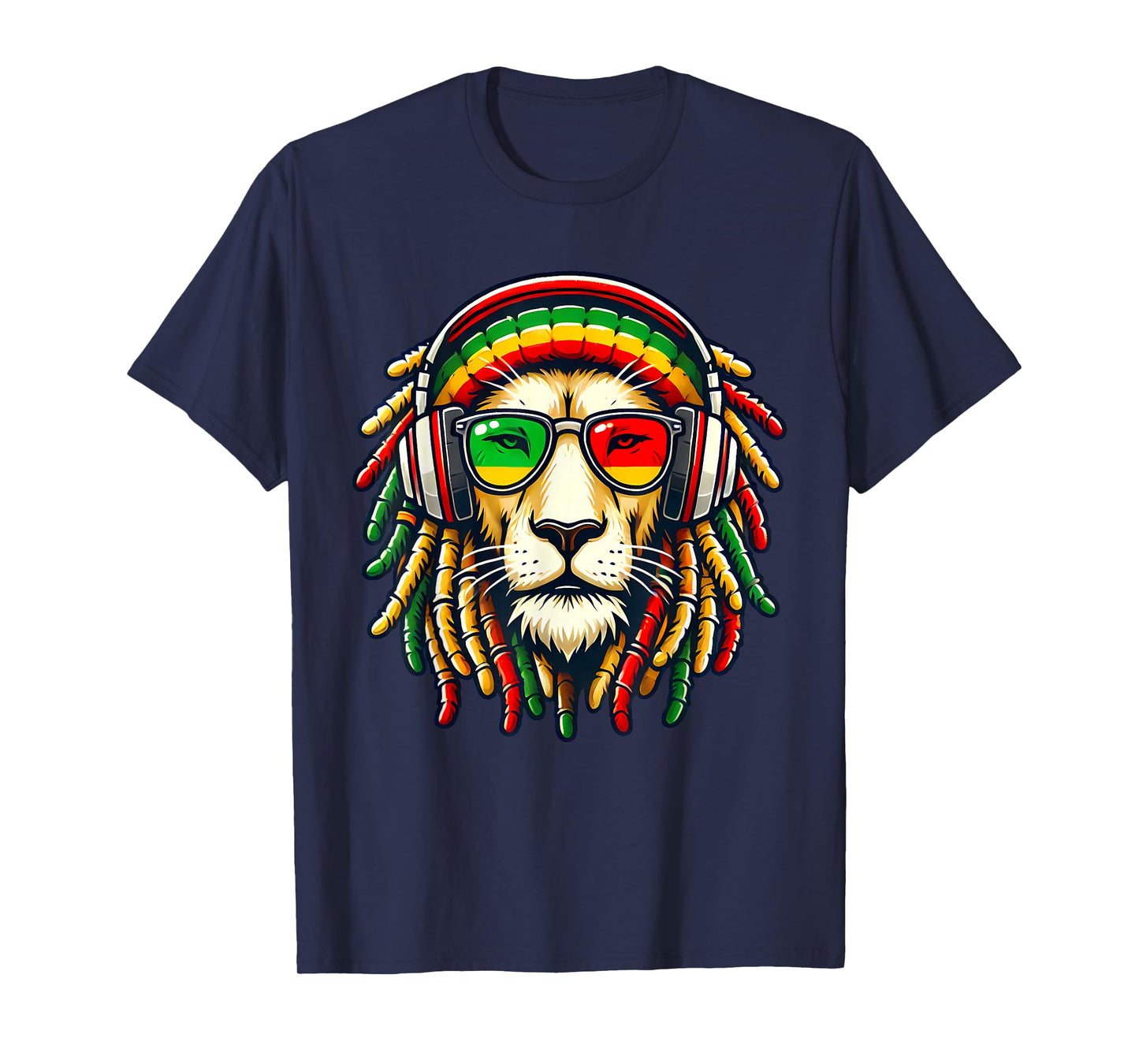 Rasta Reggae Music Lion Jamaica T-Shirt