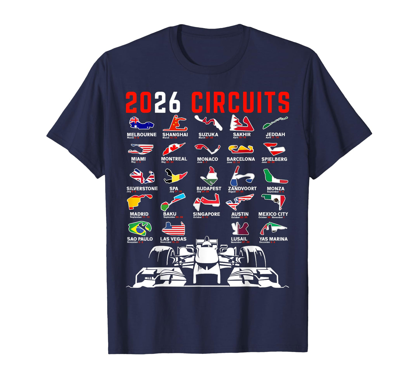 Racing Car Silhouette T-Shirt