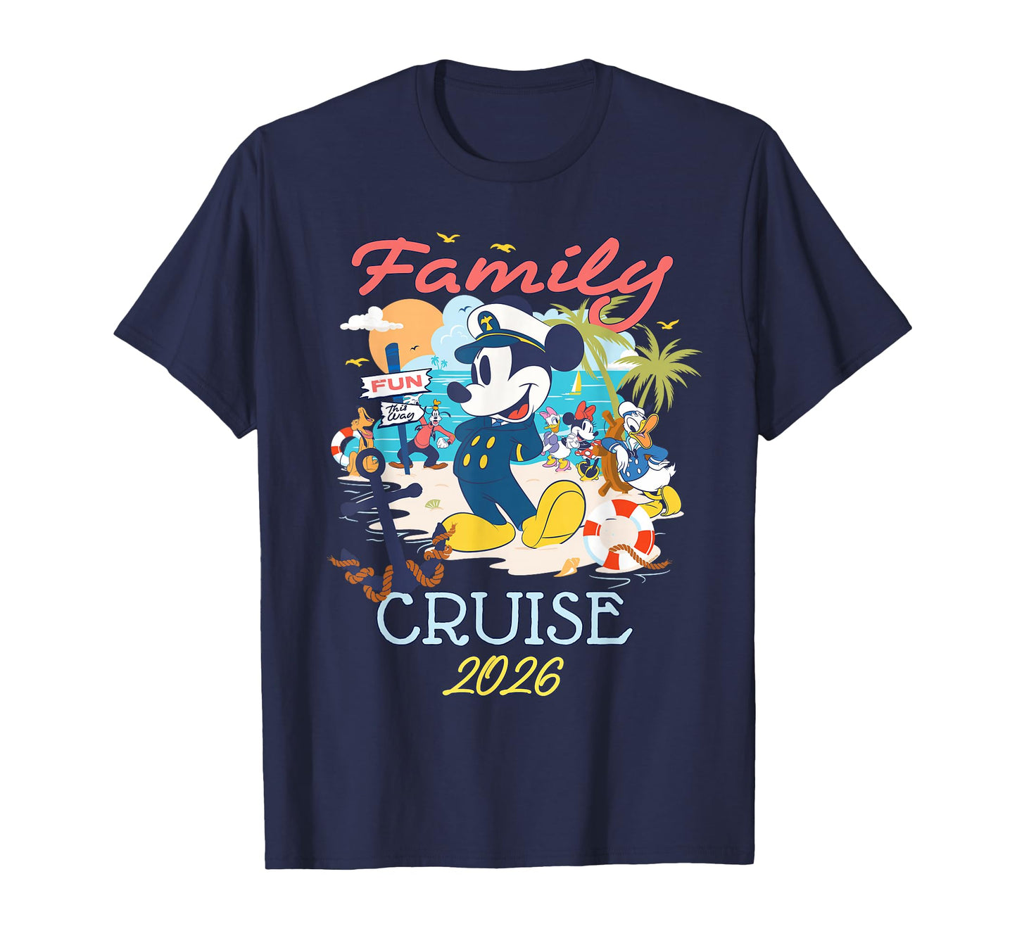 Disney Mickey Mouse & Friends Family Cruise 2026 Vacation T-Shirt