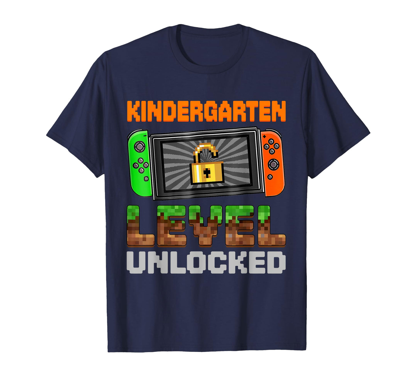 Funny Pixel Game Kindergarten Level Unlocked Student Boys T-Shirt