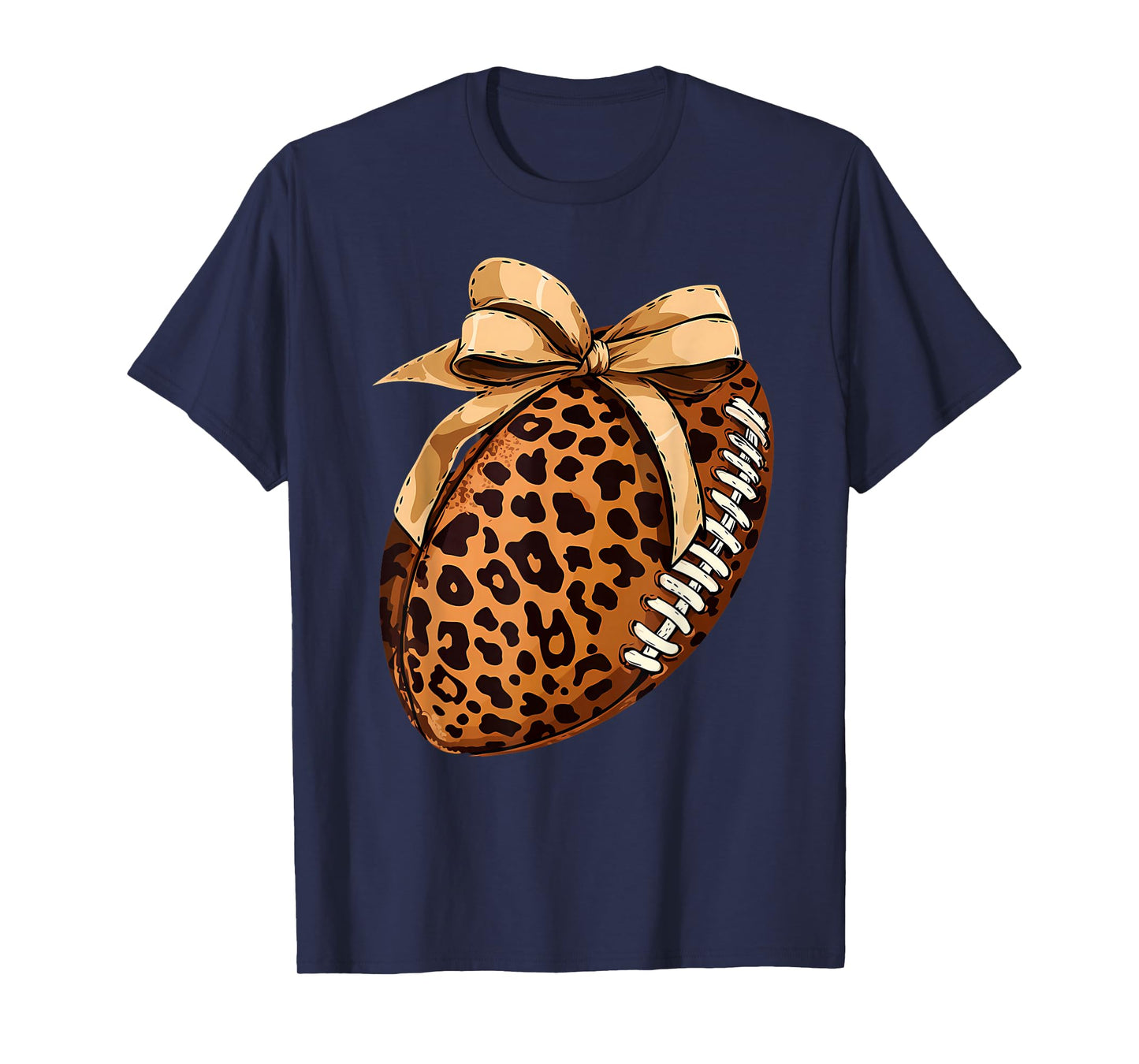 Cute Football Coquette Bow Cute Football Player T-Shirt