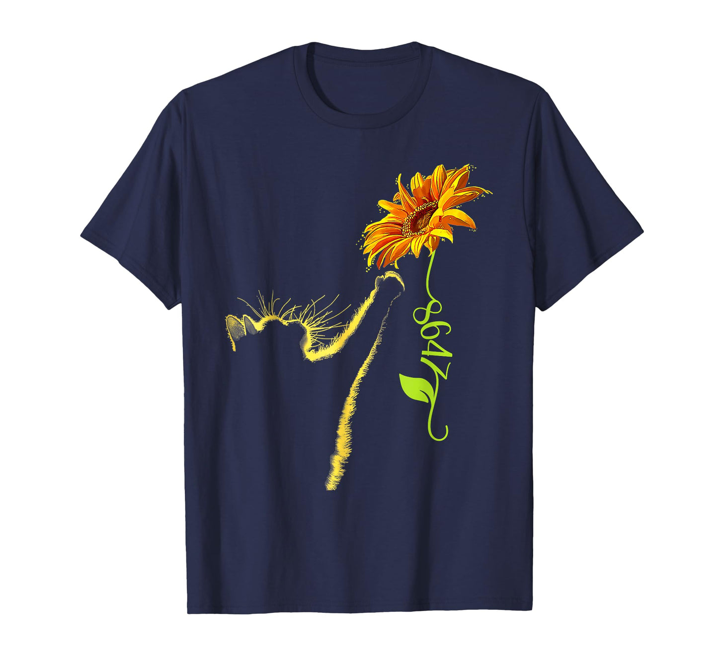 8647 Subtle Anti Trump 86 47 Sunflower Cat Lovers Feminist T-Shirt