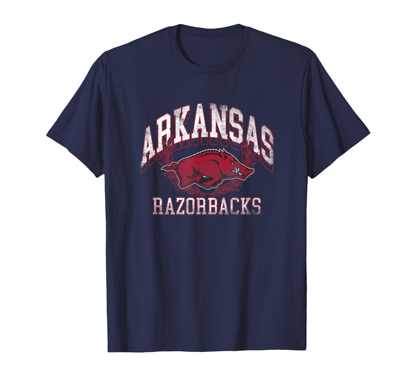 University of Arkansas Razorbacks Distressed Laurels T-Shirt
