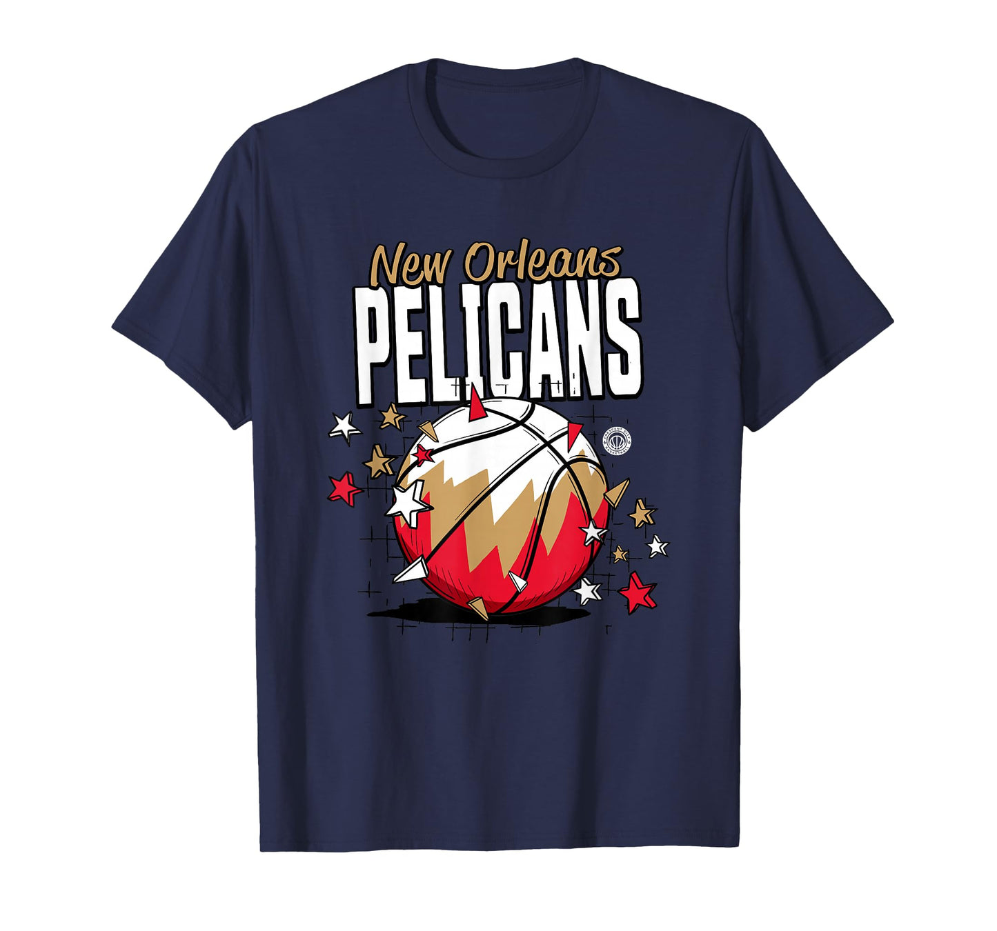 NBA New Orleans Pelicans Basketball Doodle Stars T-Shirt