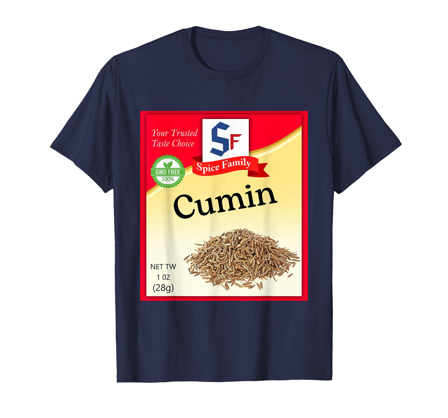 Cumin Condiment Costume Holiday Spice Costumes T-Shirt