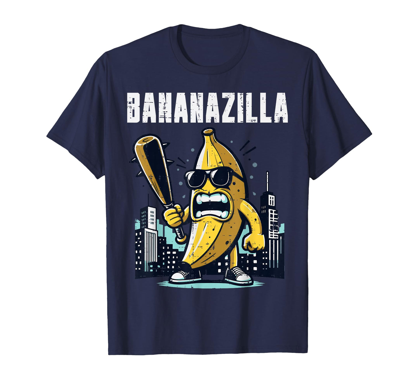 Banana Monster Bananazilla Funny Fruit Meme Men Kids Women T-Shirt