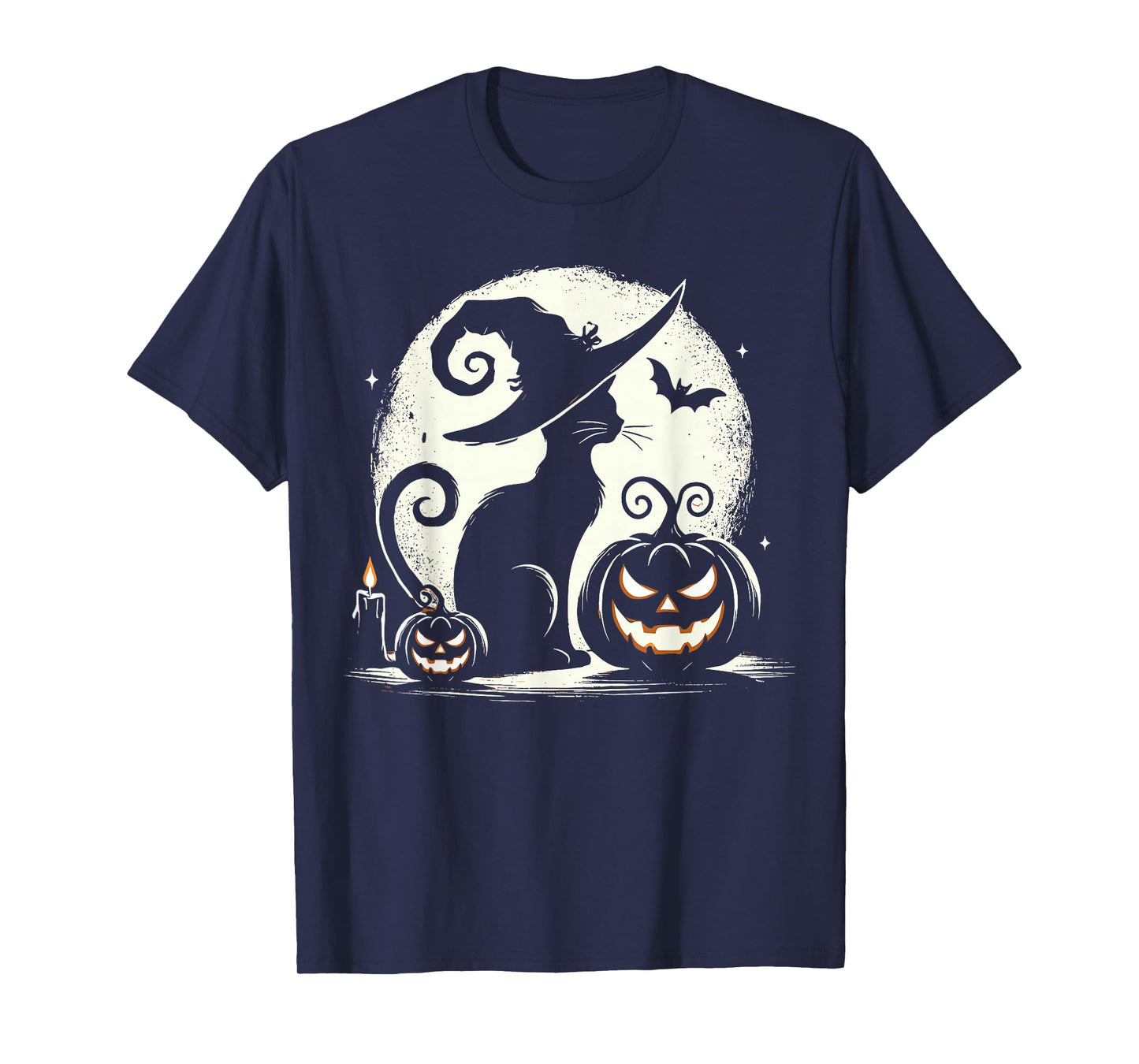 Black Cat Halloween Cat Lovers T-Shirt