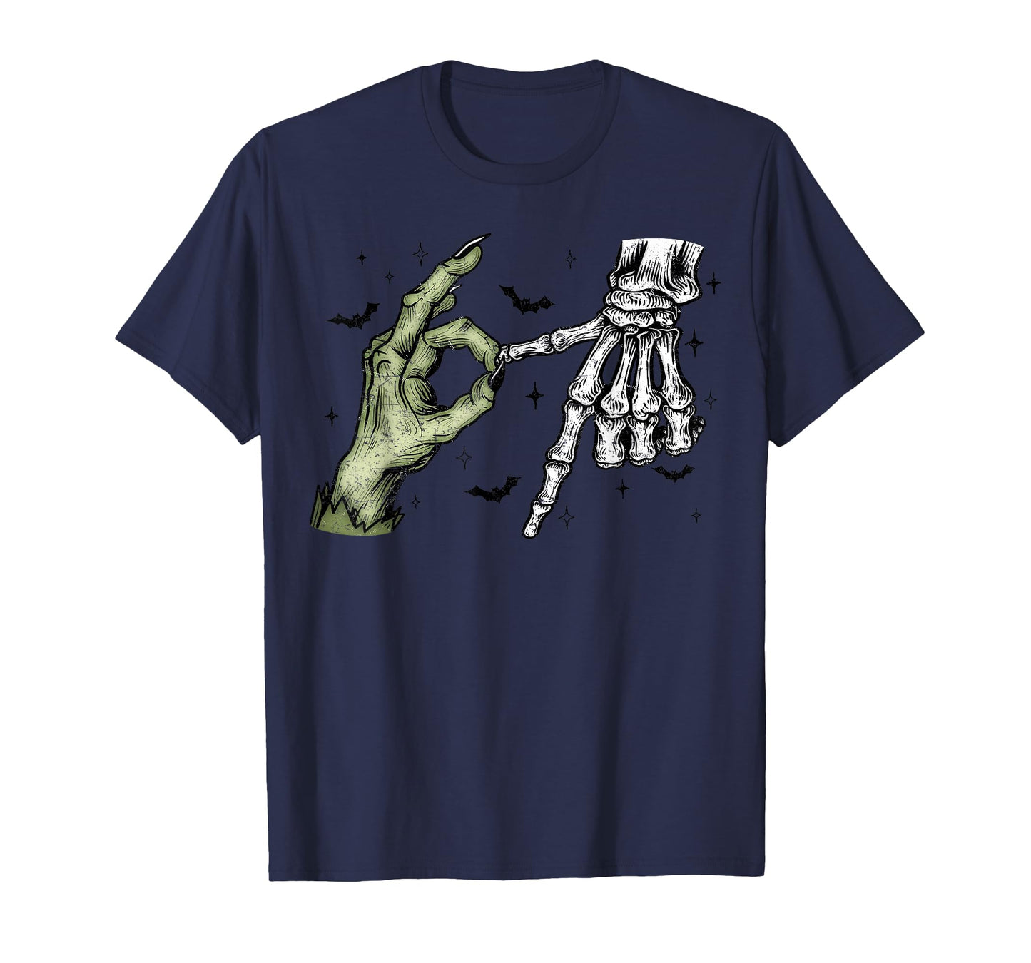Six Seven 6 7 Meme Funny Skeleton Hands Sign Let's Get Sendy T-Shirt