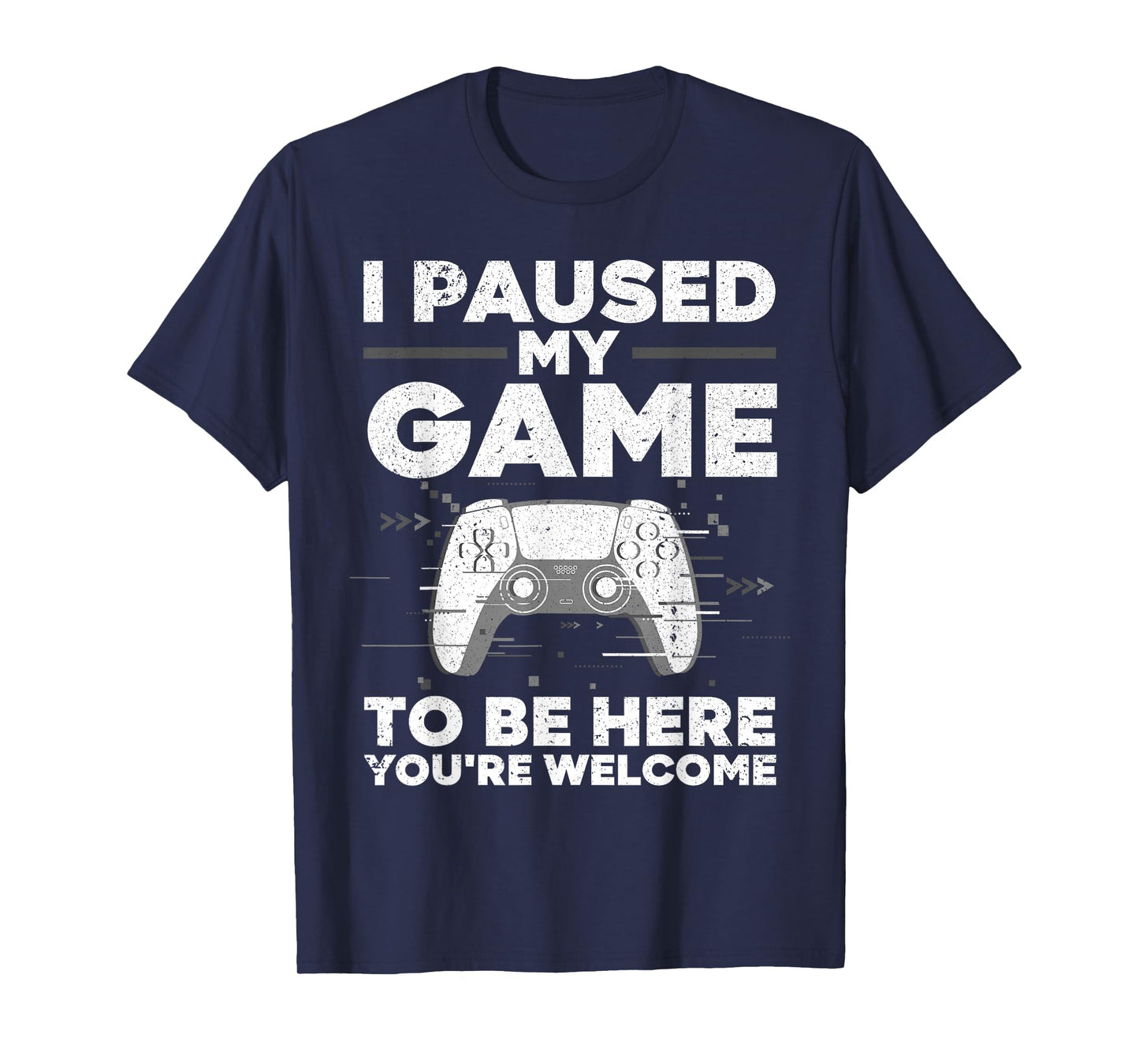 Cool Video Gamer For Men Boys Kids Game Paused Gaming Gamers T-Shirt