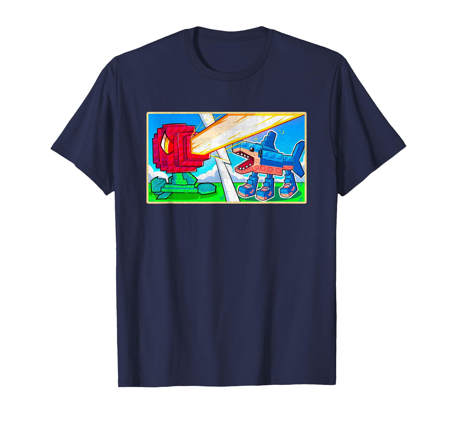 Plants Vs Brainrots Gamers Kids Boys Girls Funny Meme T-Shirt