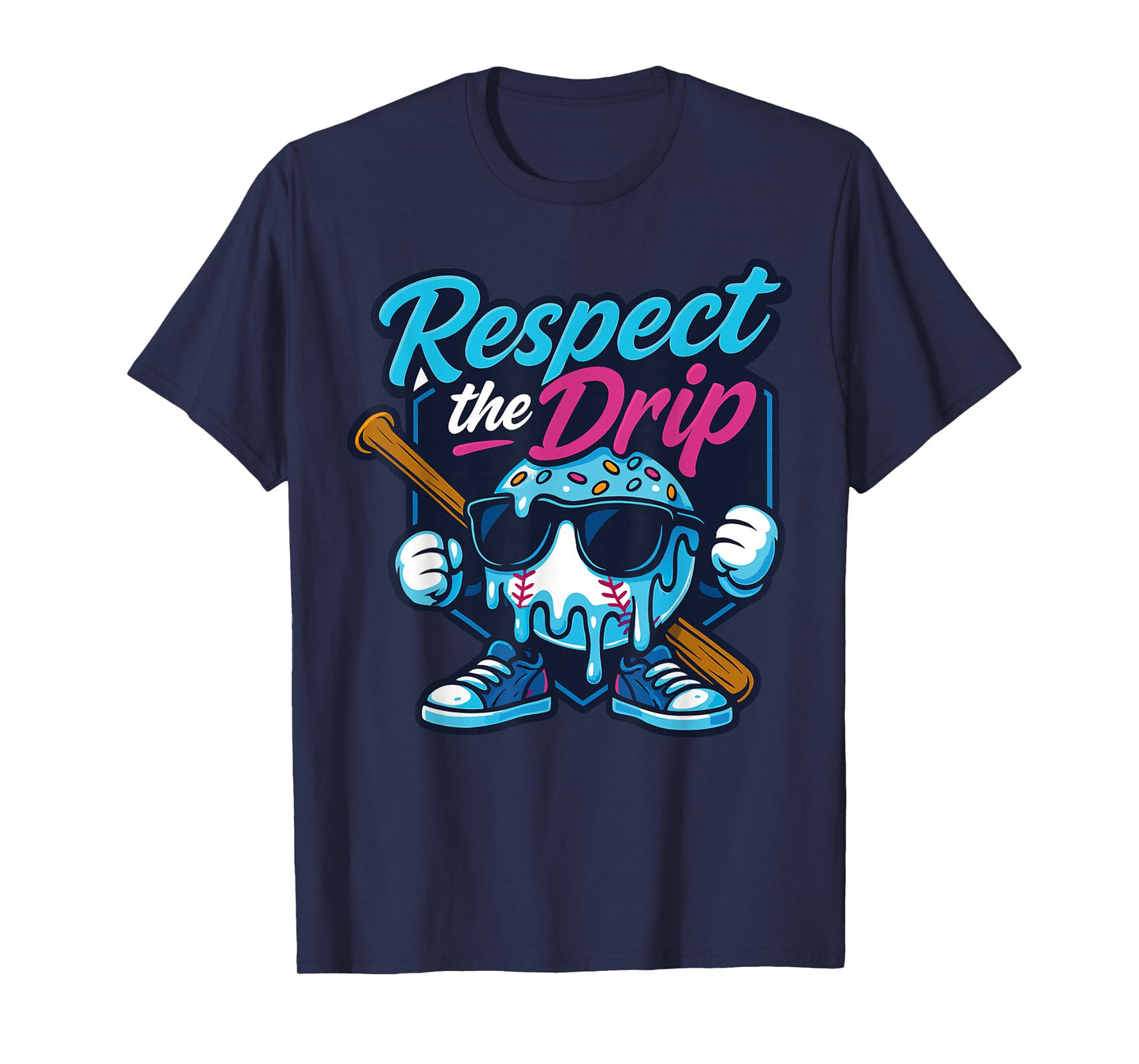Baseball Lifestyle 101 Apparel Youth Baseball Drip Icecream T-Shirt