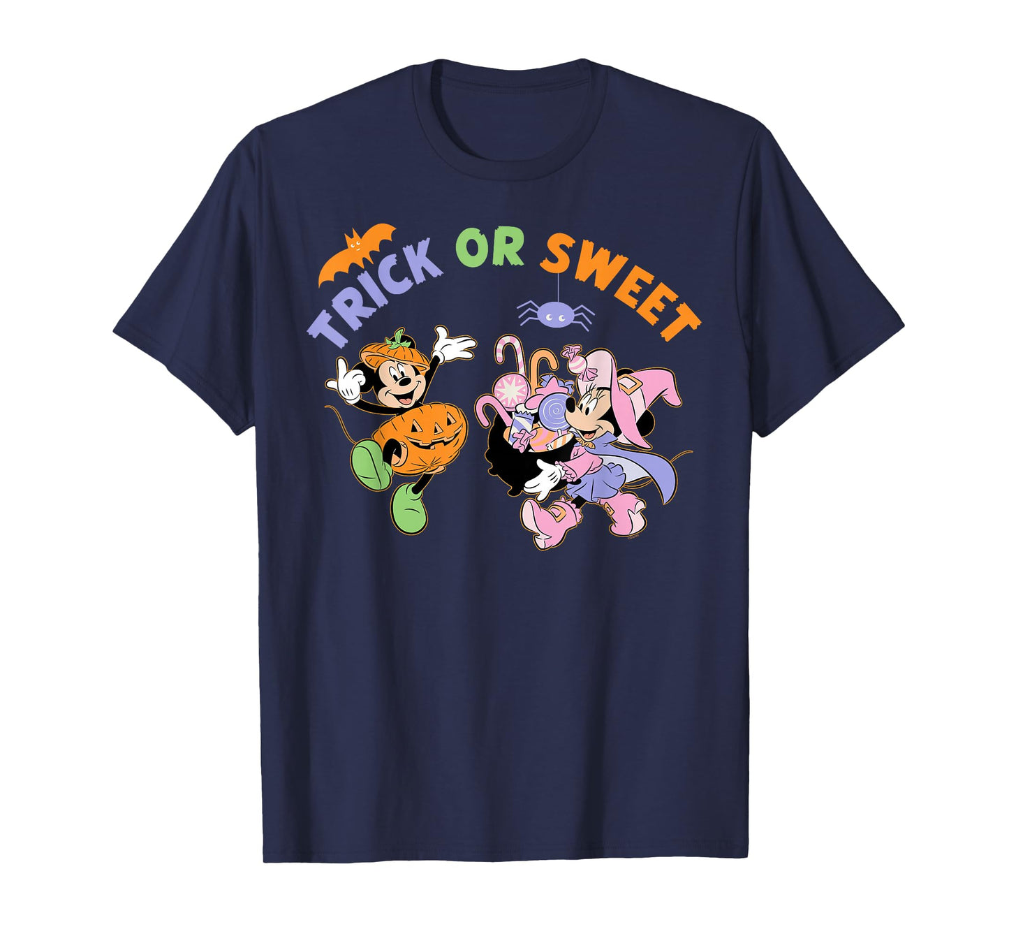 Disney Mickey & Minnie "Trick or Sweet" Cute Halloween T-Shirt