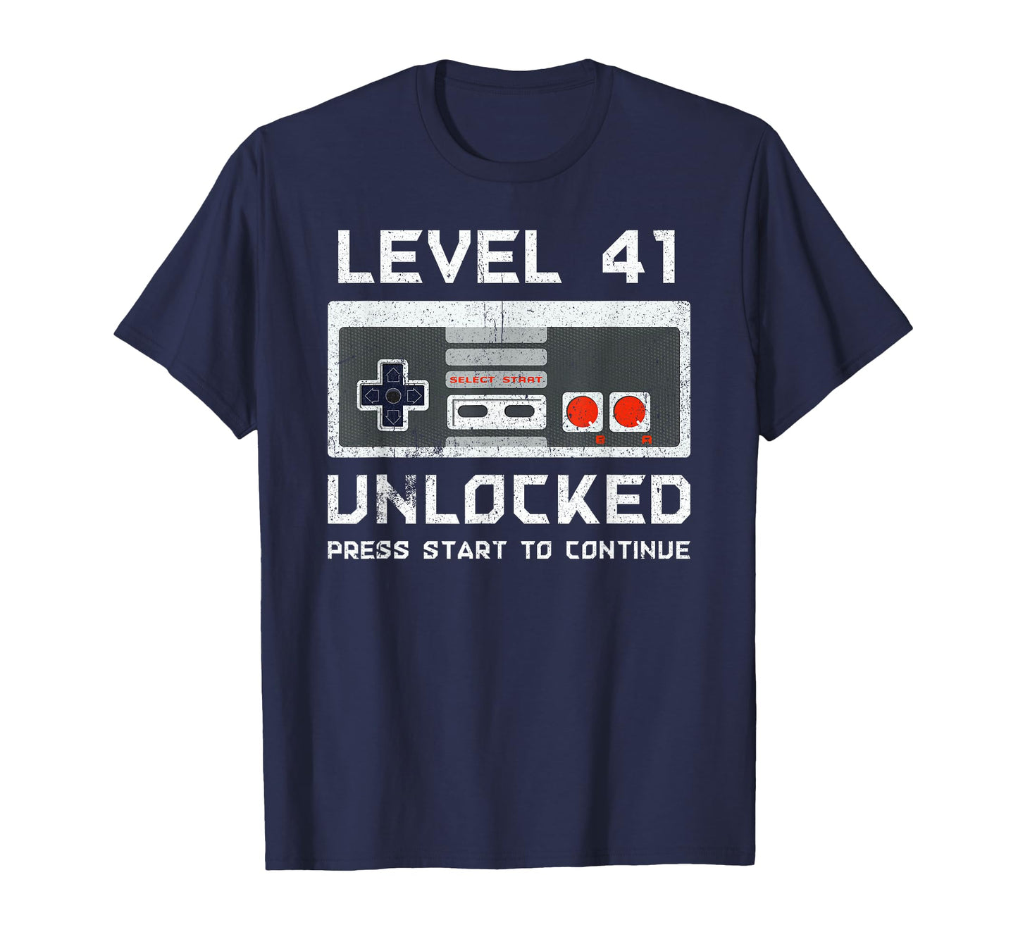 41 Year Old Forty-One Birthday Gift Level 41 Unlocked Gamer T-Shirt