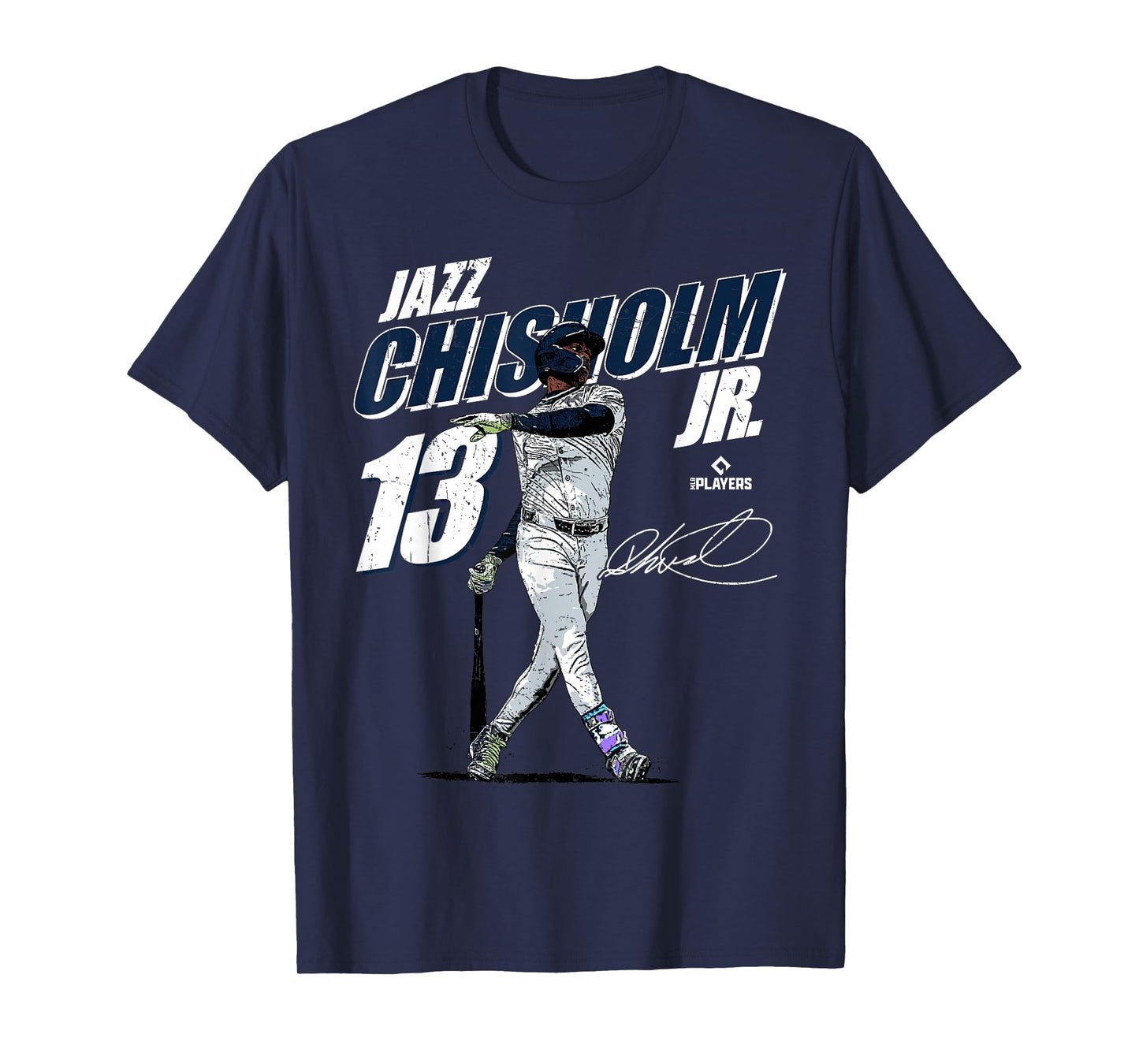 License Champs Jazz Chisholm Unisex-Adults, Unisex-Kids Baseball Fan Blue Small Modern Sports Team Themed Classic Fit Lightweight T-Shirt