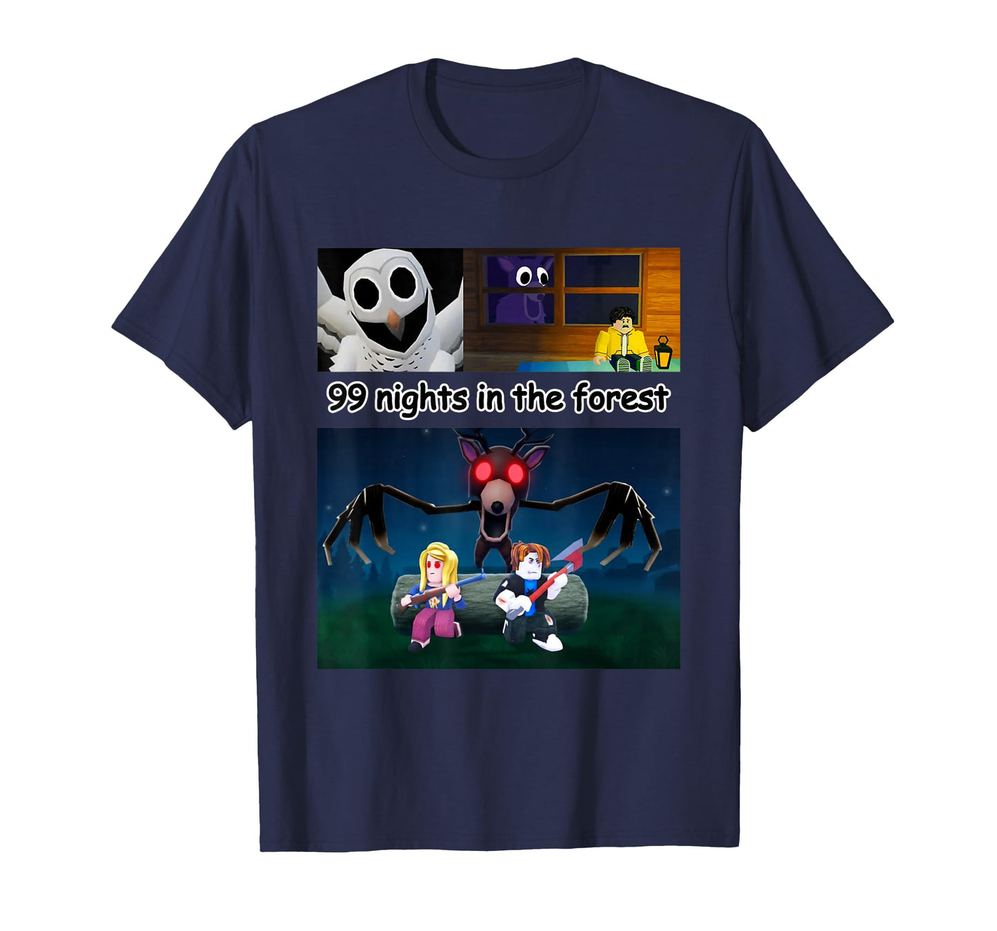 99 Nights Halloween Gamer Deer in The Forest Kids T-Shirt