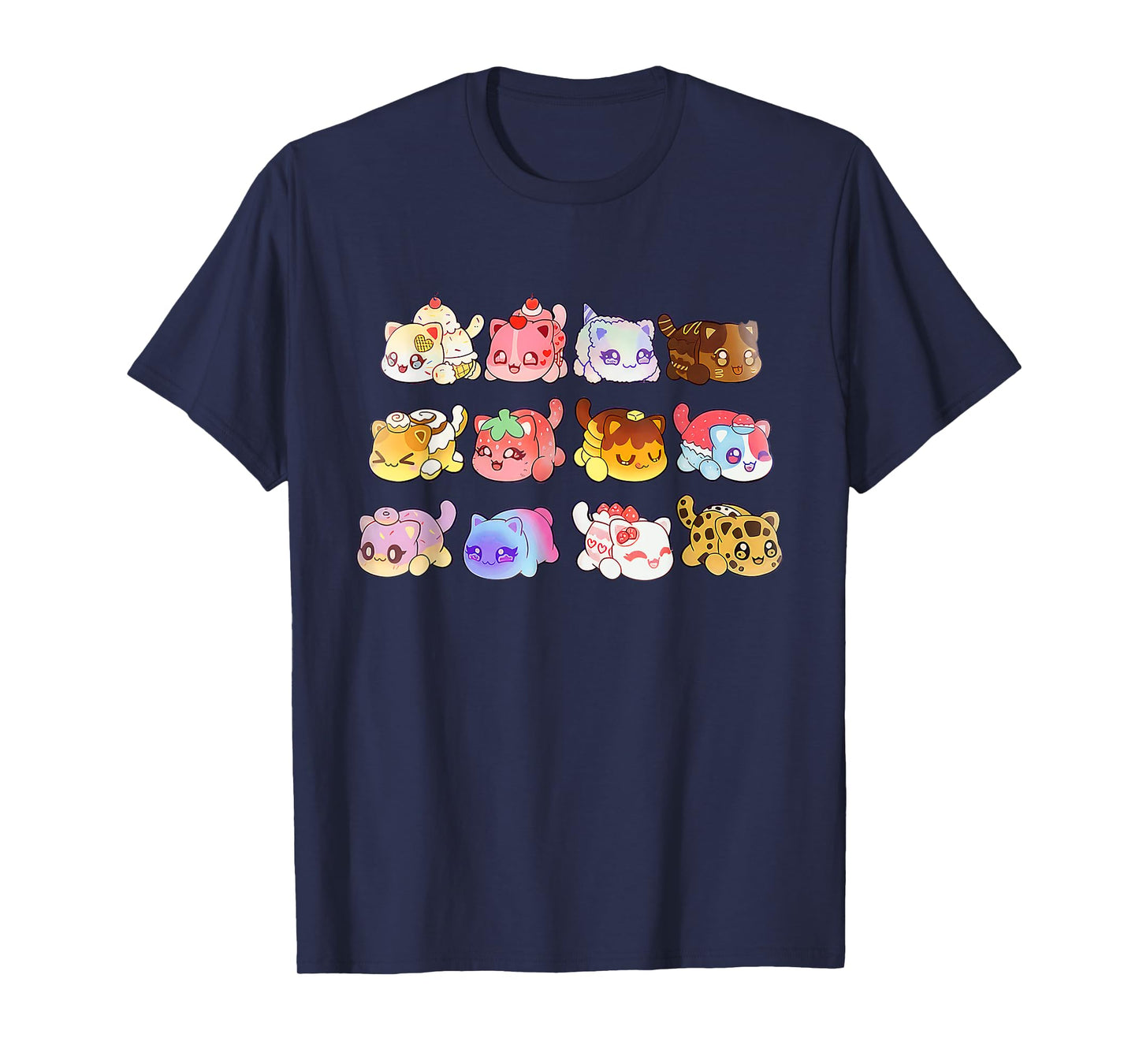 Meemeow Cats Plush Men Women Kids T-Shirt