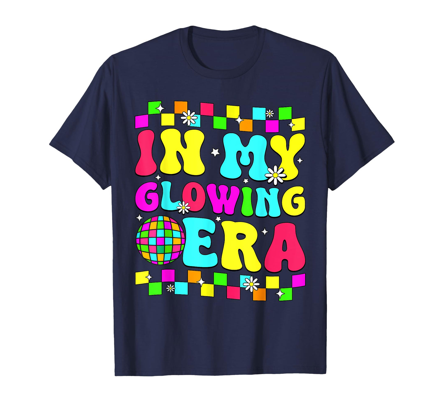 Retro Bruh We are Glowing in My Glowing Era Colorful T-Shirt