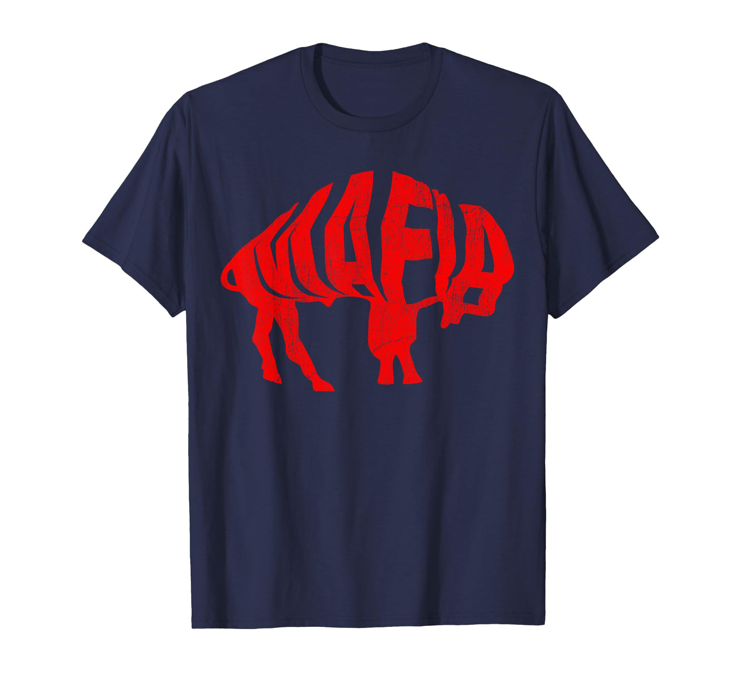 WNY Pride T-Shirt - Faded Red Buffalo T-Shirt