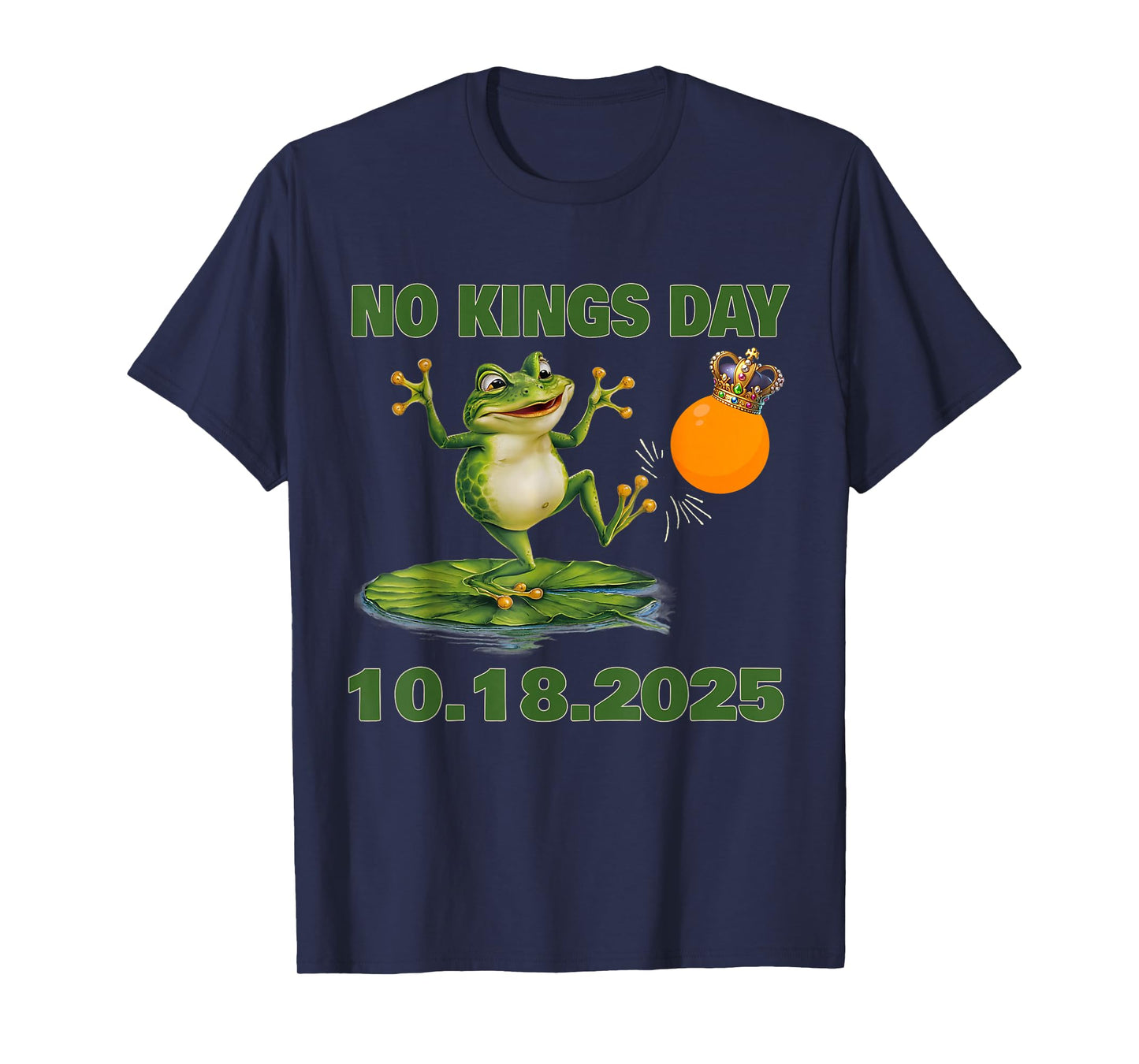 Funny No Kings Portland Frog Protest Men Women Tee T-Shirt