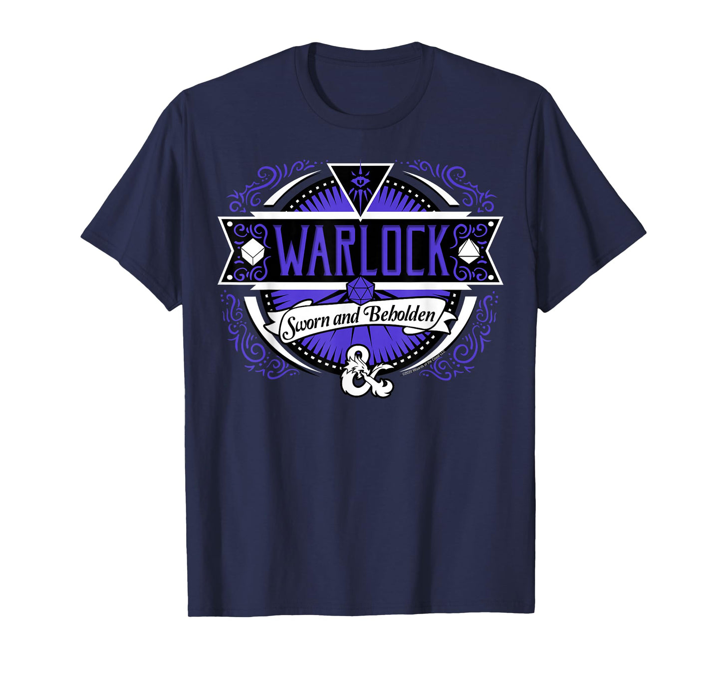 Dungeons & Dragons Warlock Sworn And Beholden Logo T-Shirt