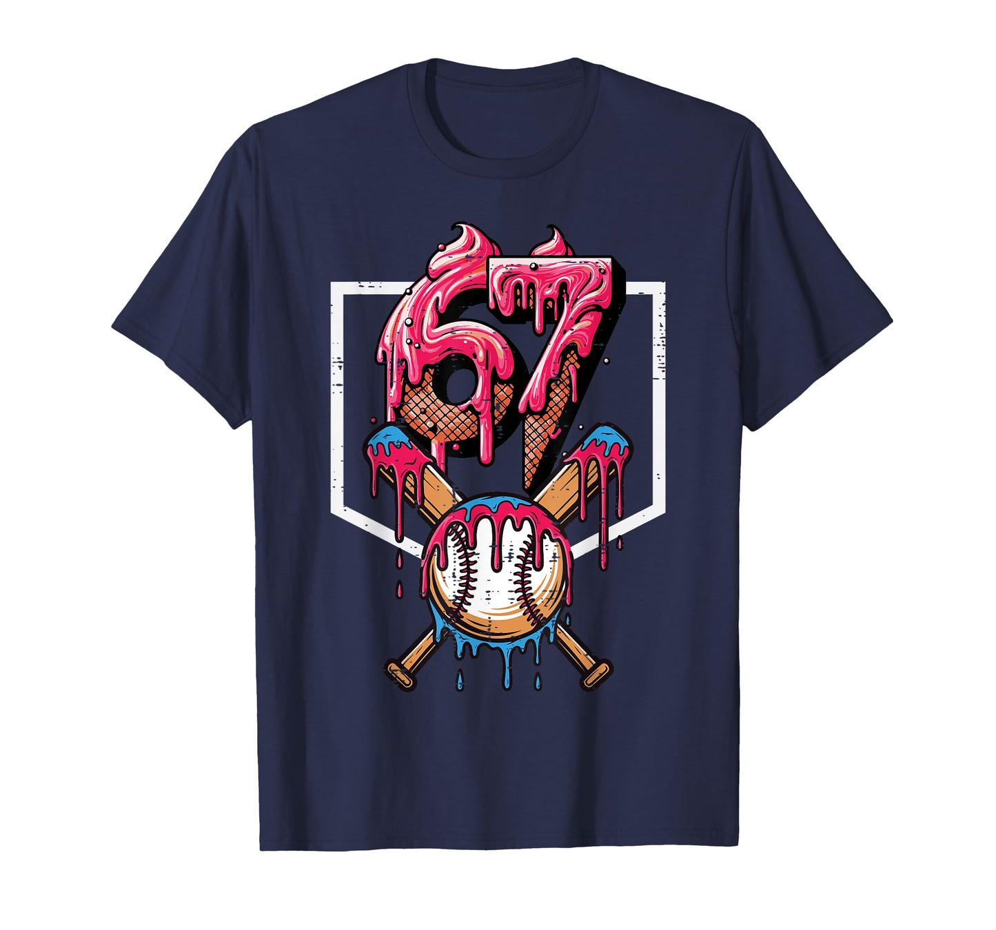 67 Meme Funny 6 7 Men Women Kids Youth Boys Girls Teen T-Shirt