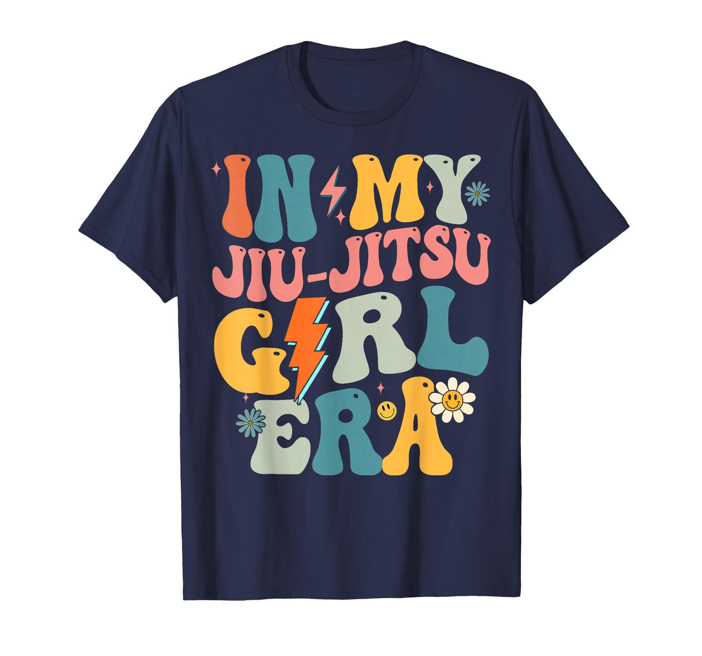 In My Jiu Jitsu Girl Era Groovy Jiu Jitsu Girls Retro T-Shirt