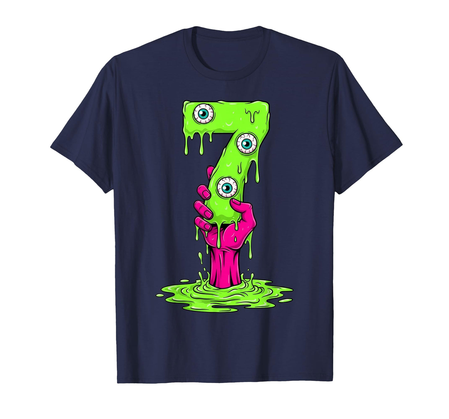 67 Halloween Costume Funny Number 7 Seven Meme for Gen Alpha T-Shirt