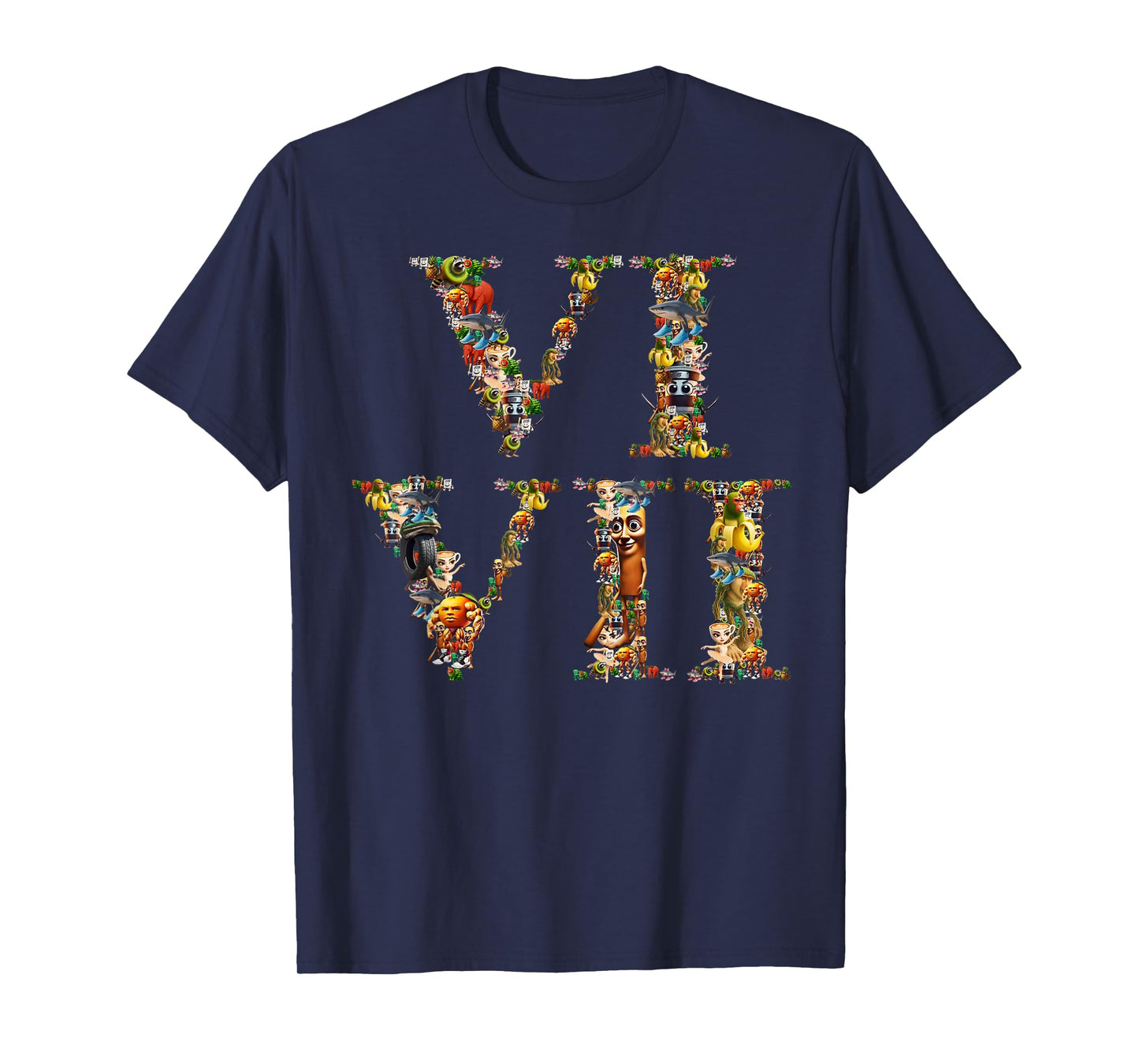 67 Six Seven Italian Brainrot Roman Numeral Meme T-Shirt