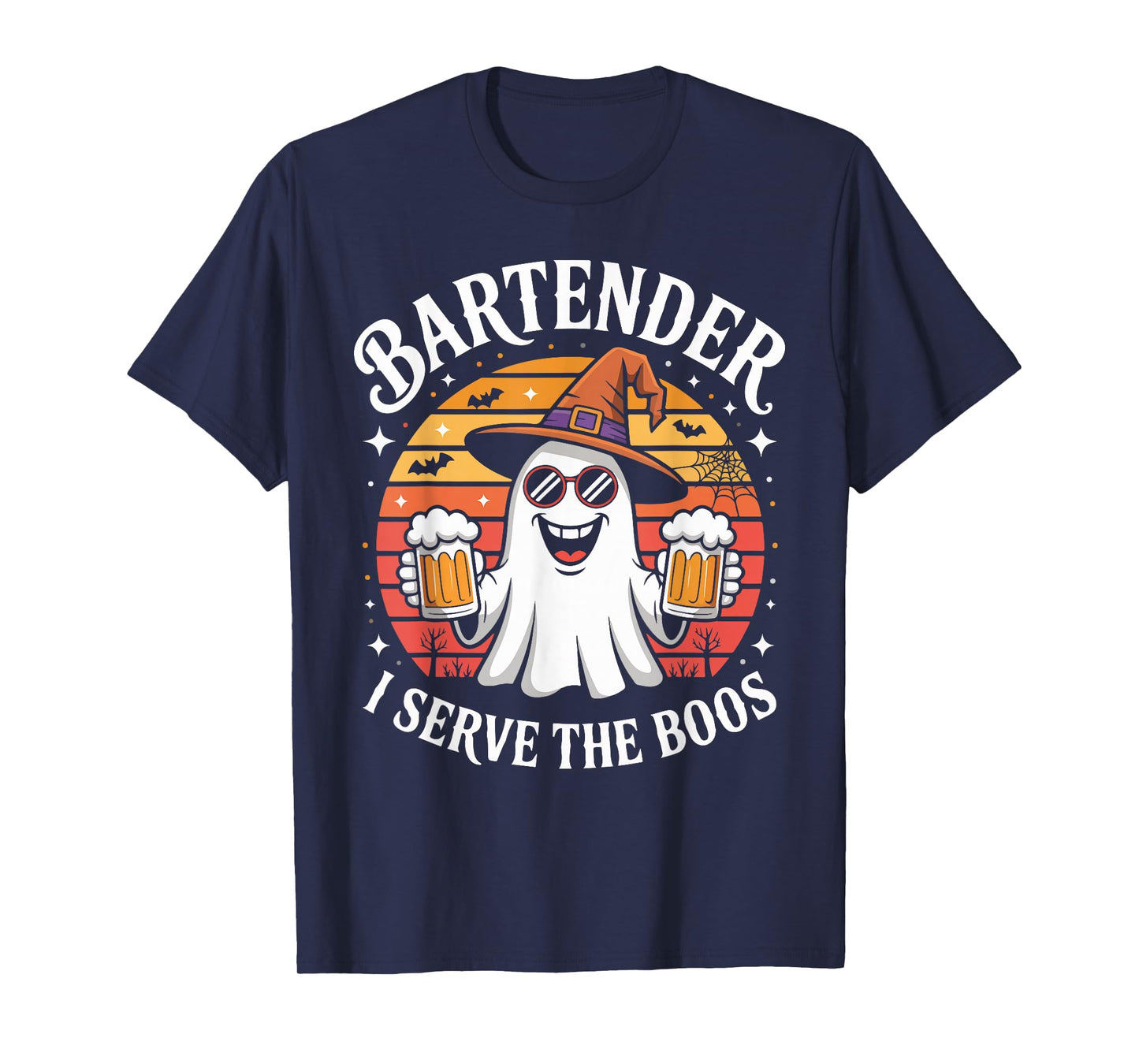 Bartender I Serve The Boos Halloween Costume T-Shirt