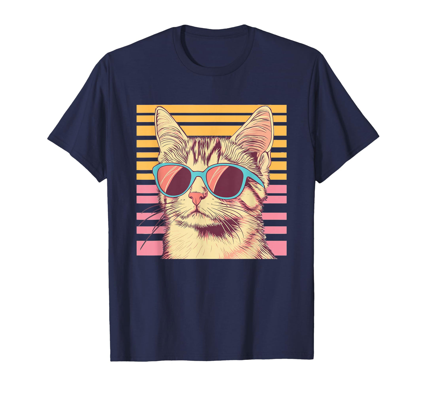 Retro Cat With Sunglasses I Kids Cat T-Shirt