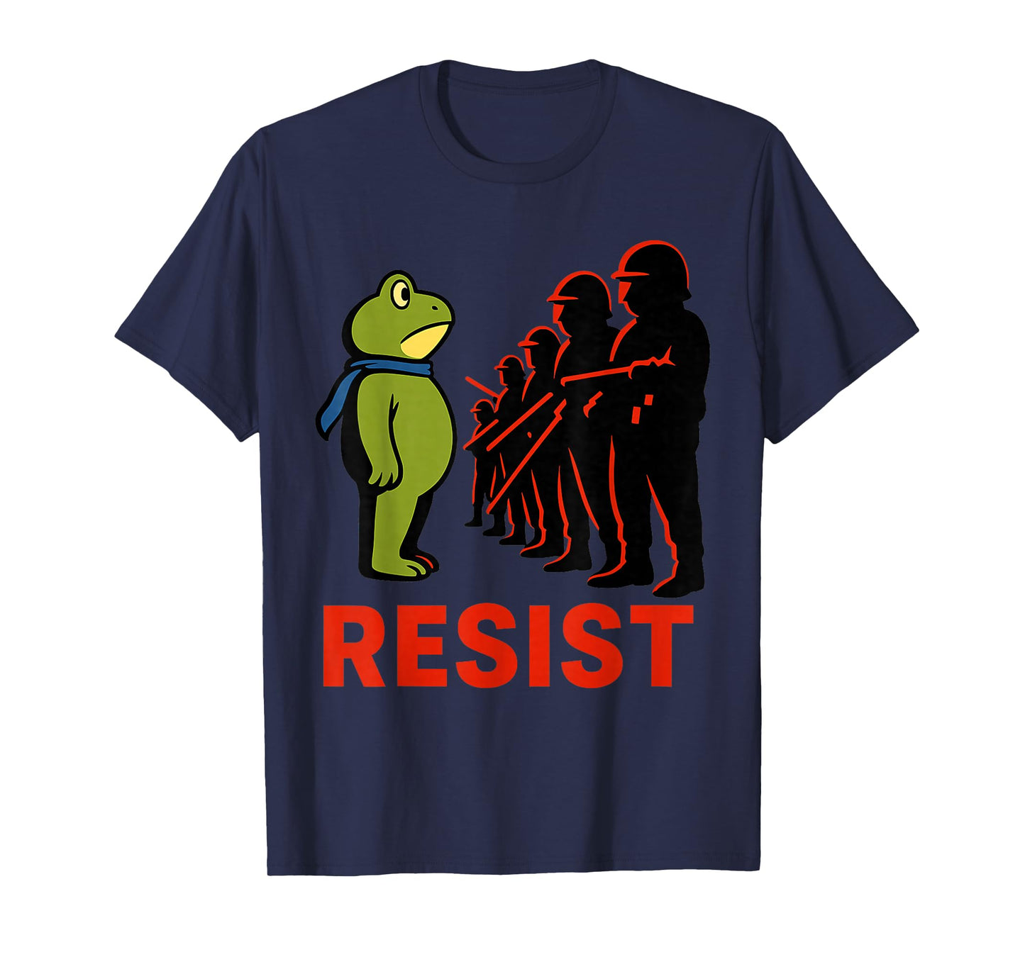 Retro Vintage Portland Frog Protest Funny Frog Resist 2025 T-Shirt