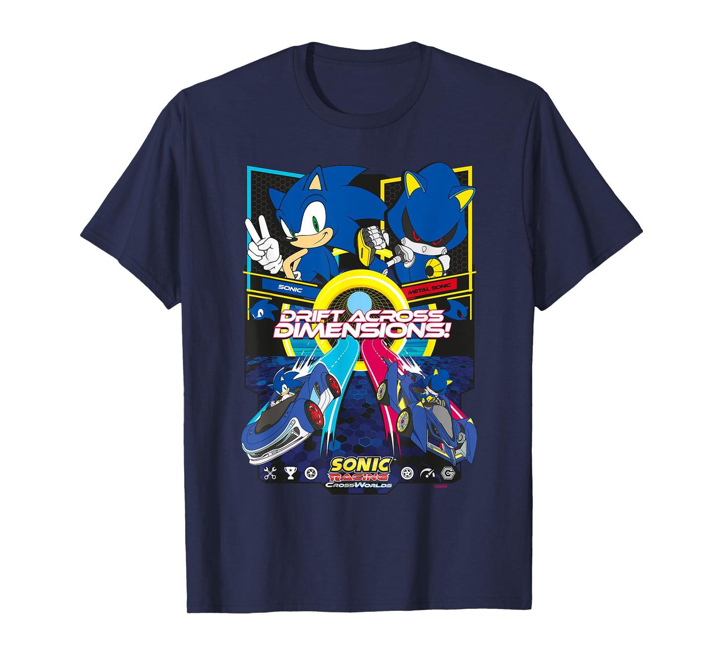 Sonic Racing CrossWorlds - Sonic VS Metal Sonic T-Shirt